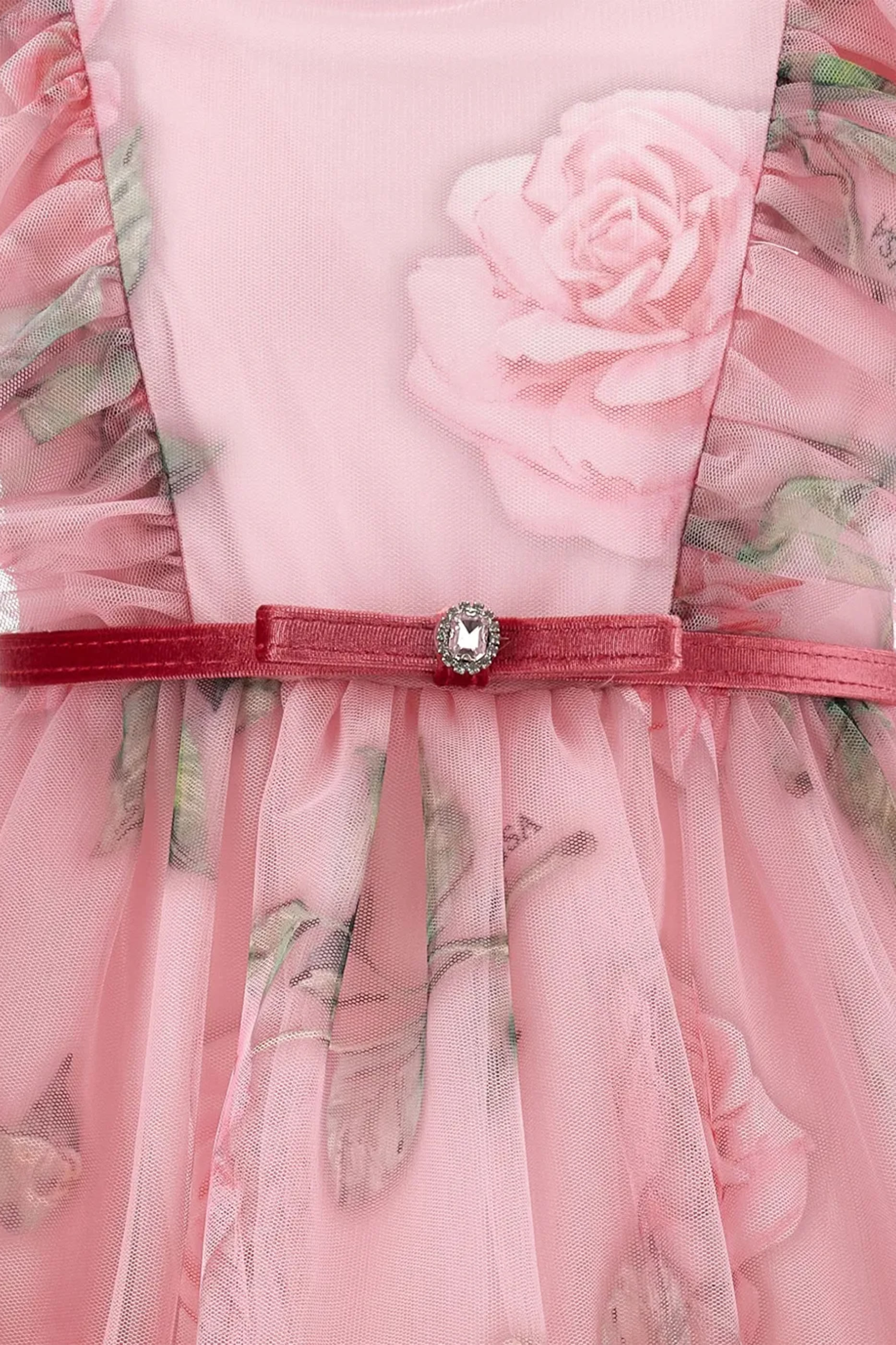 Kids  Floral Tulle Dress