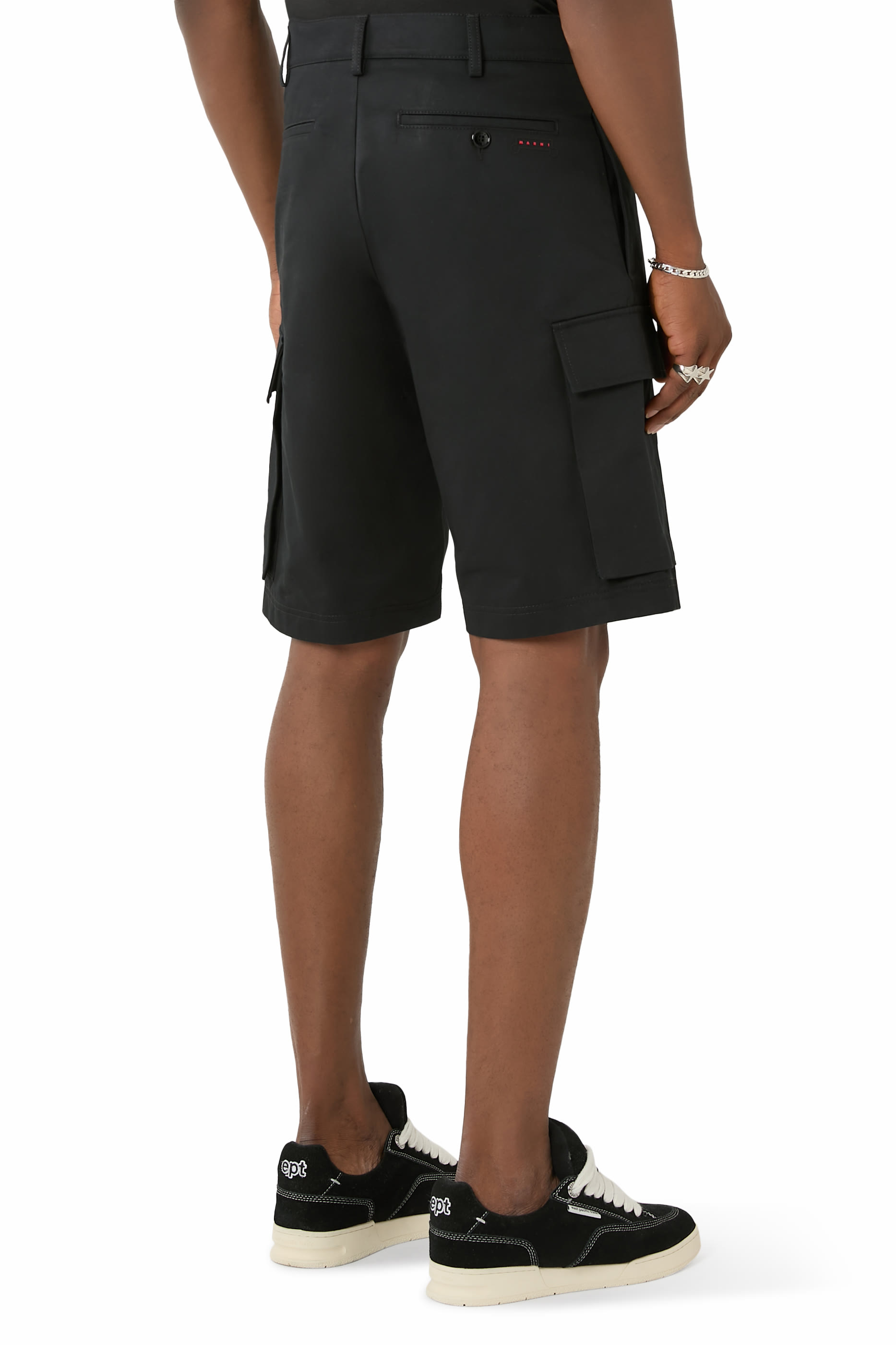 Organic Gabardine Cargo Shorts