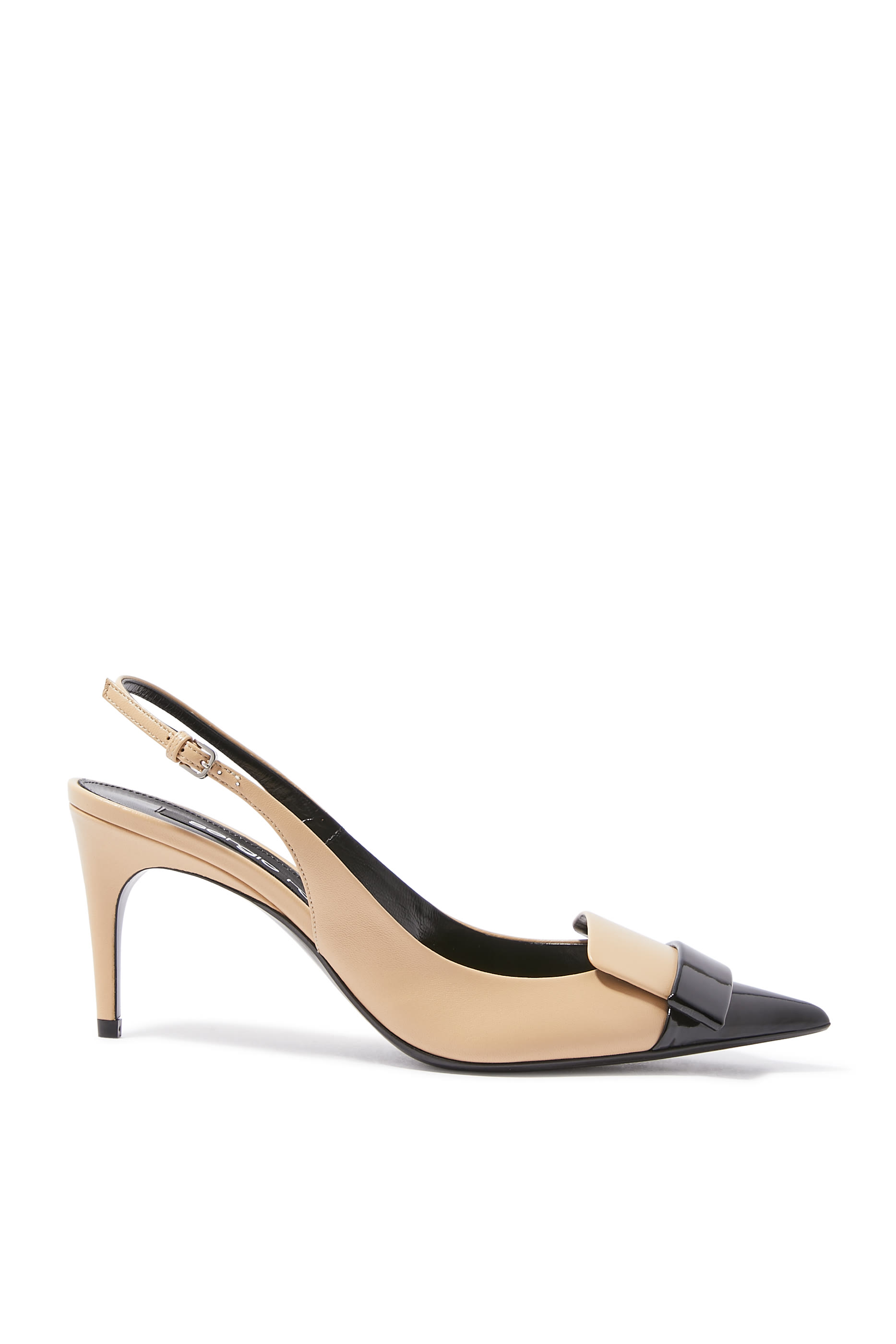 SR1 75 Leather Slingback Pumps