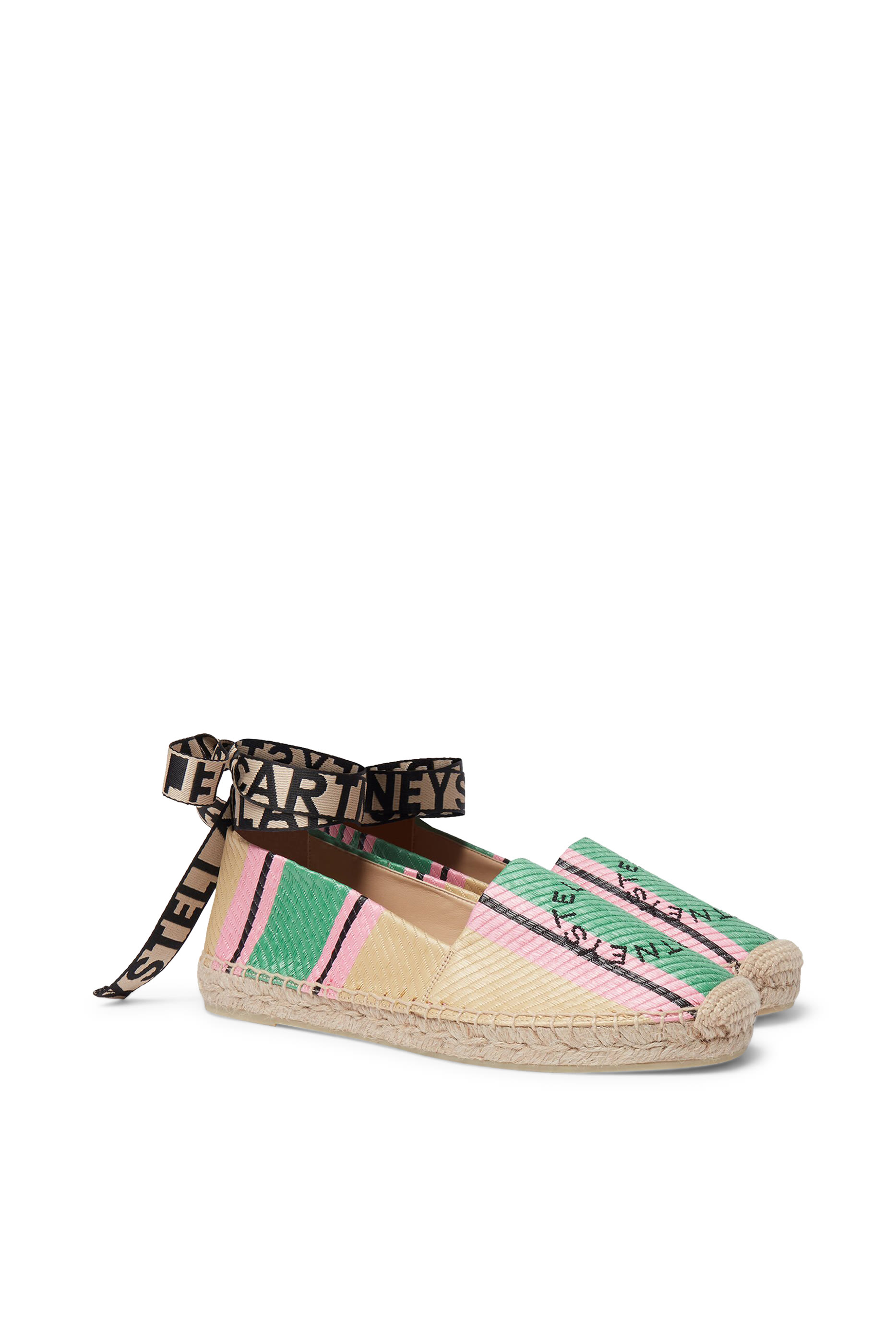 Gaia Striped Raffia Espadrilles
