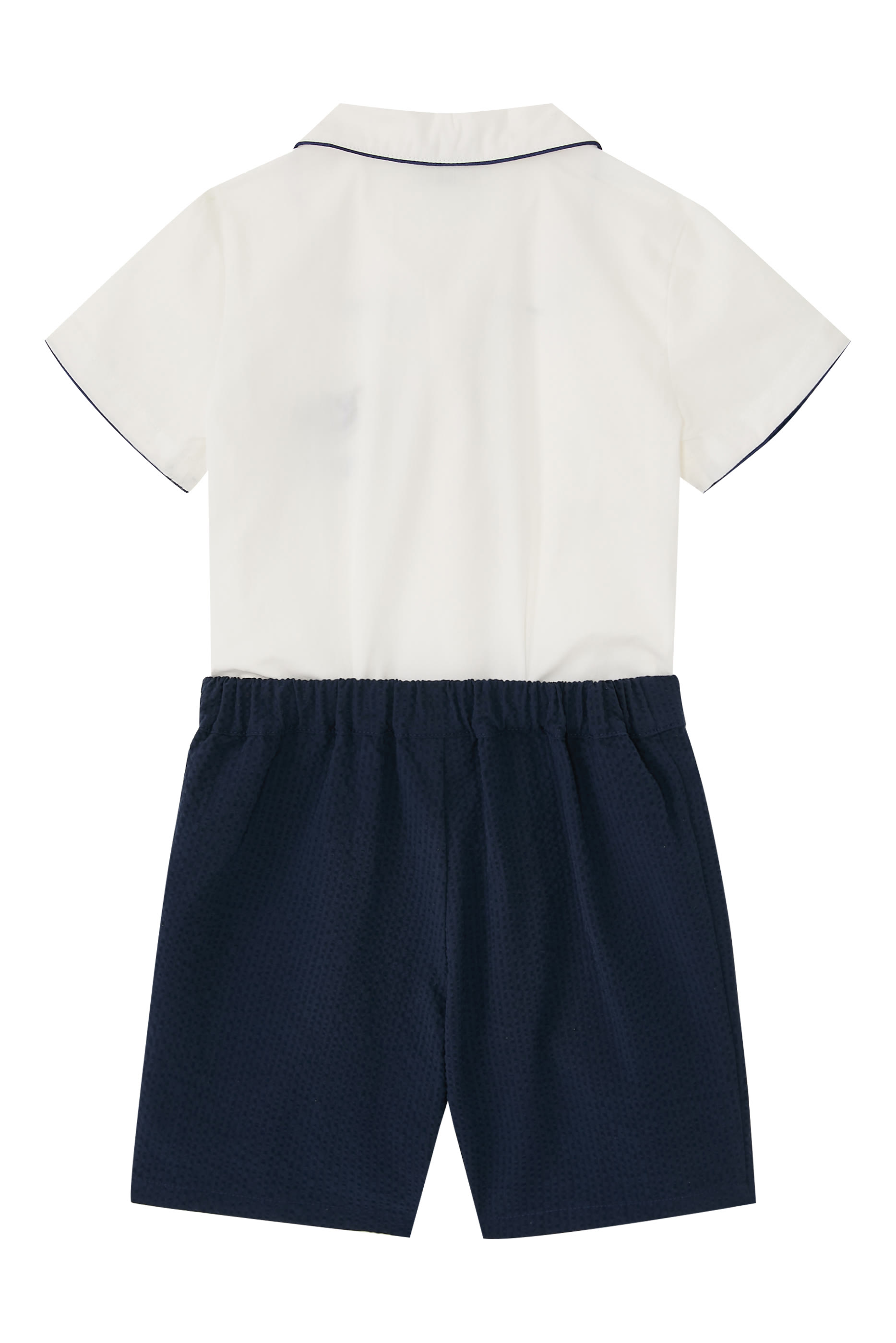 Kids Color-Block Logo Romper