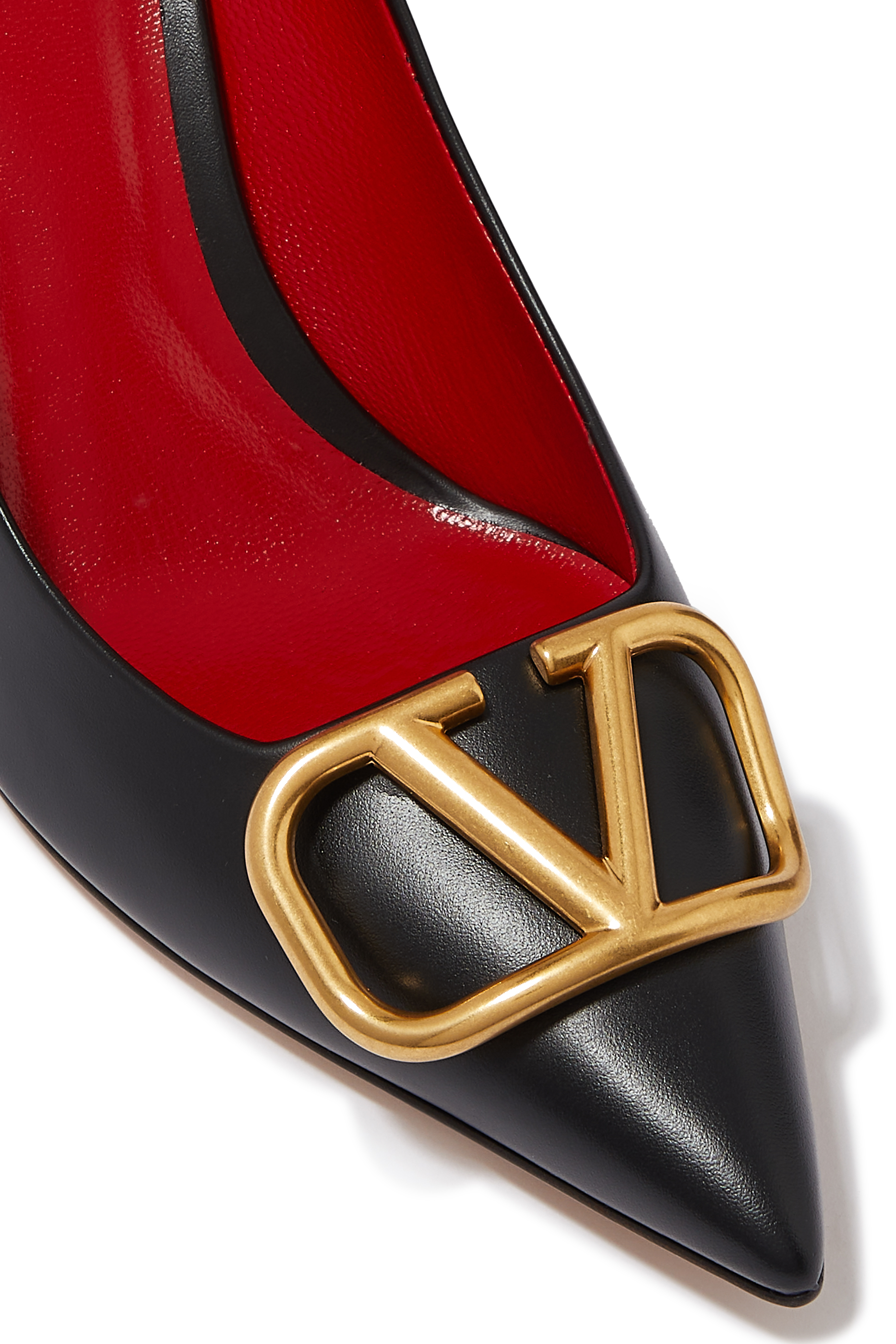 Valentino Garavani VLogo Signature 80 Leather Pumps