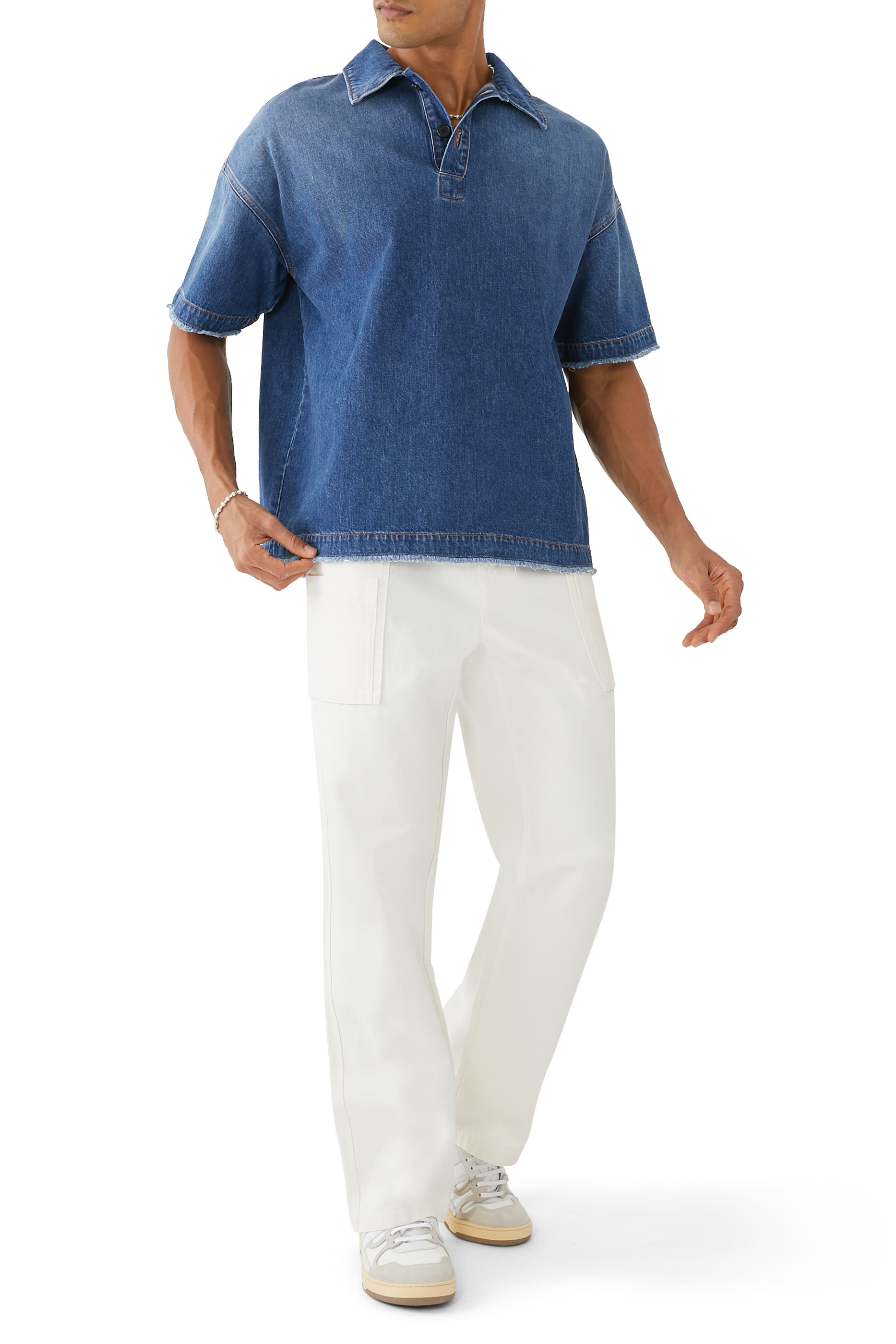 Wide Leg Cargo Trousers