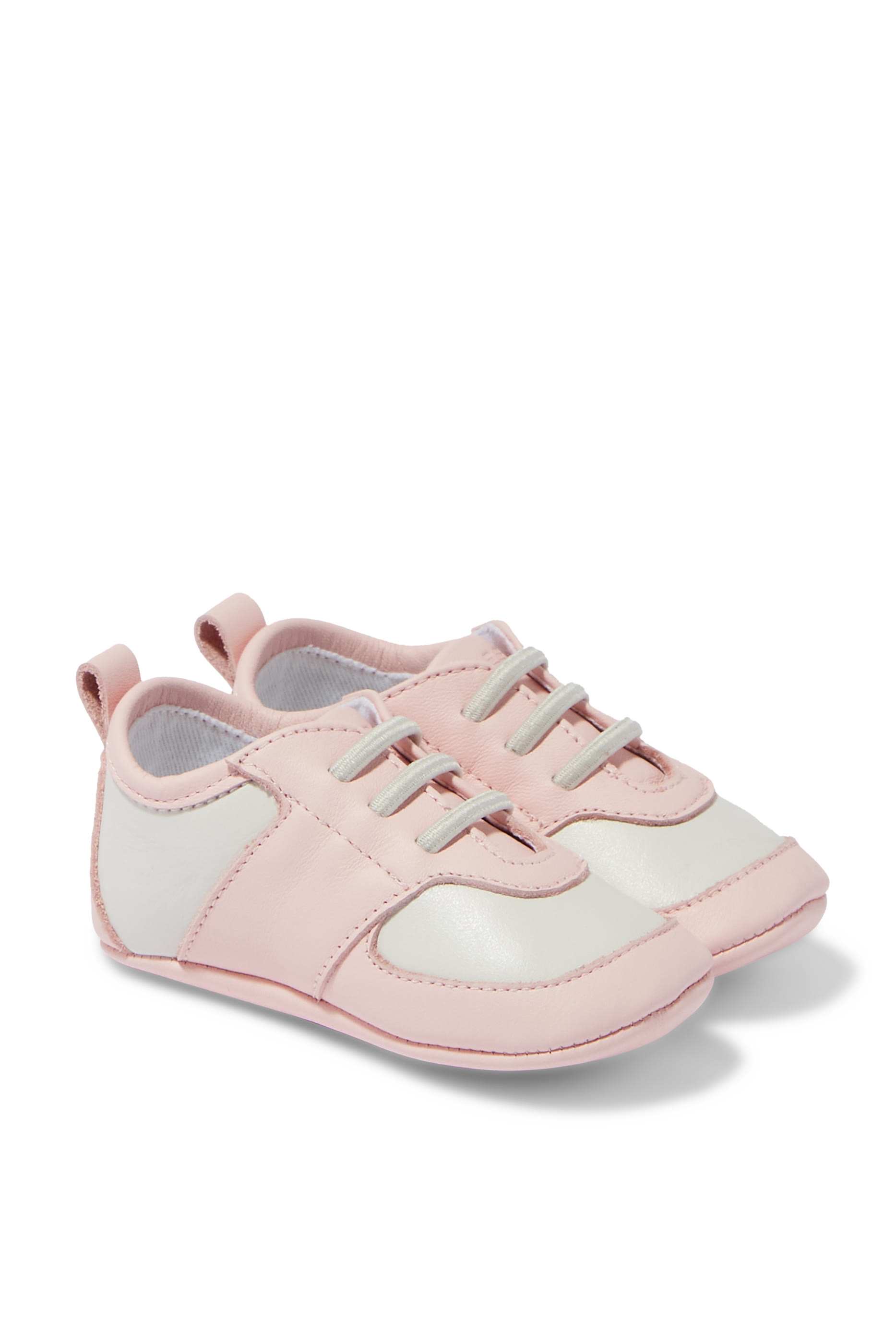 Kids Bi-Color Lace Up Sneakers