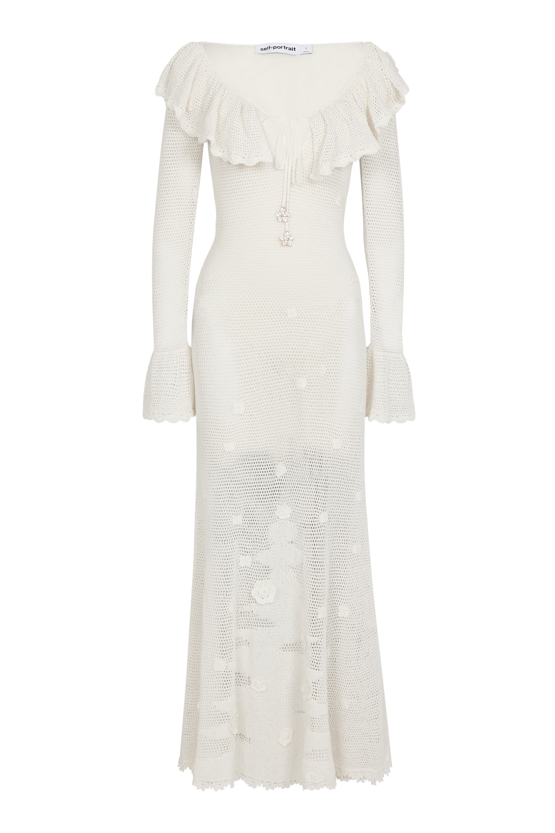 Floral Crochet Midi Dress 