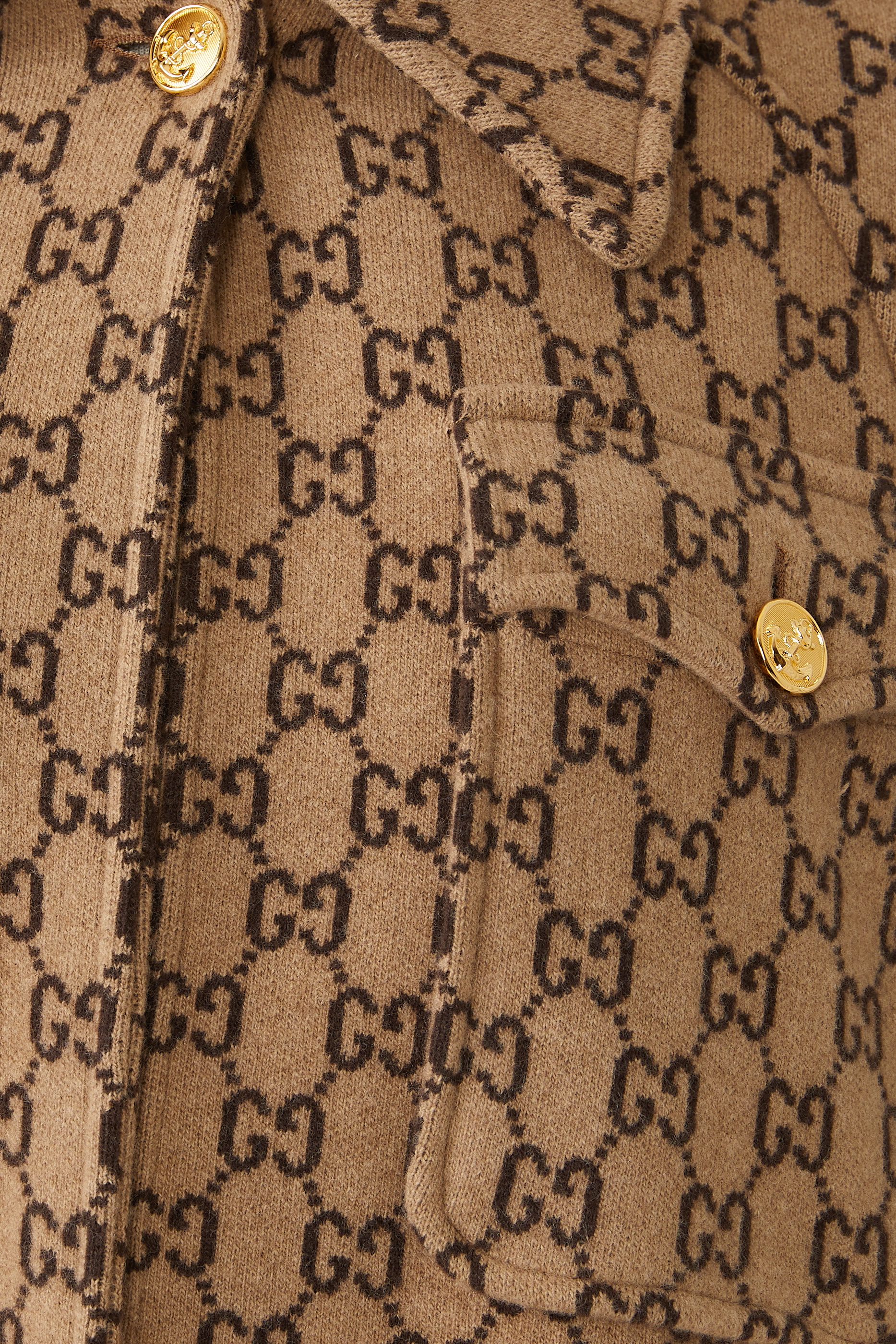 GG Monogram Wool Cape