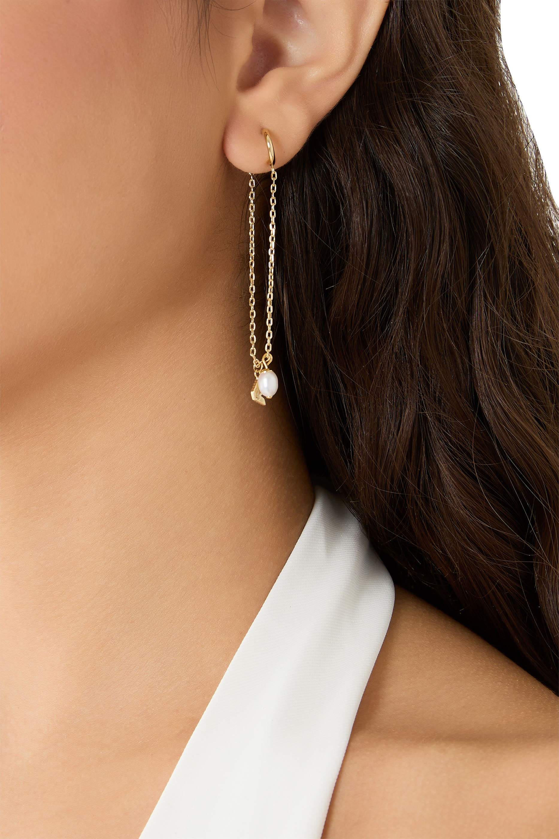 Drop Earrings in Brass