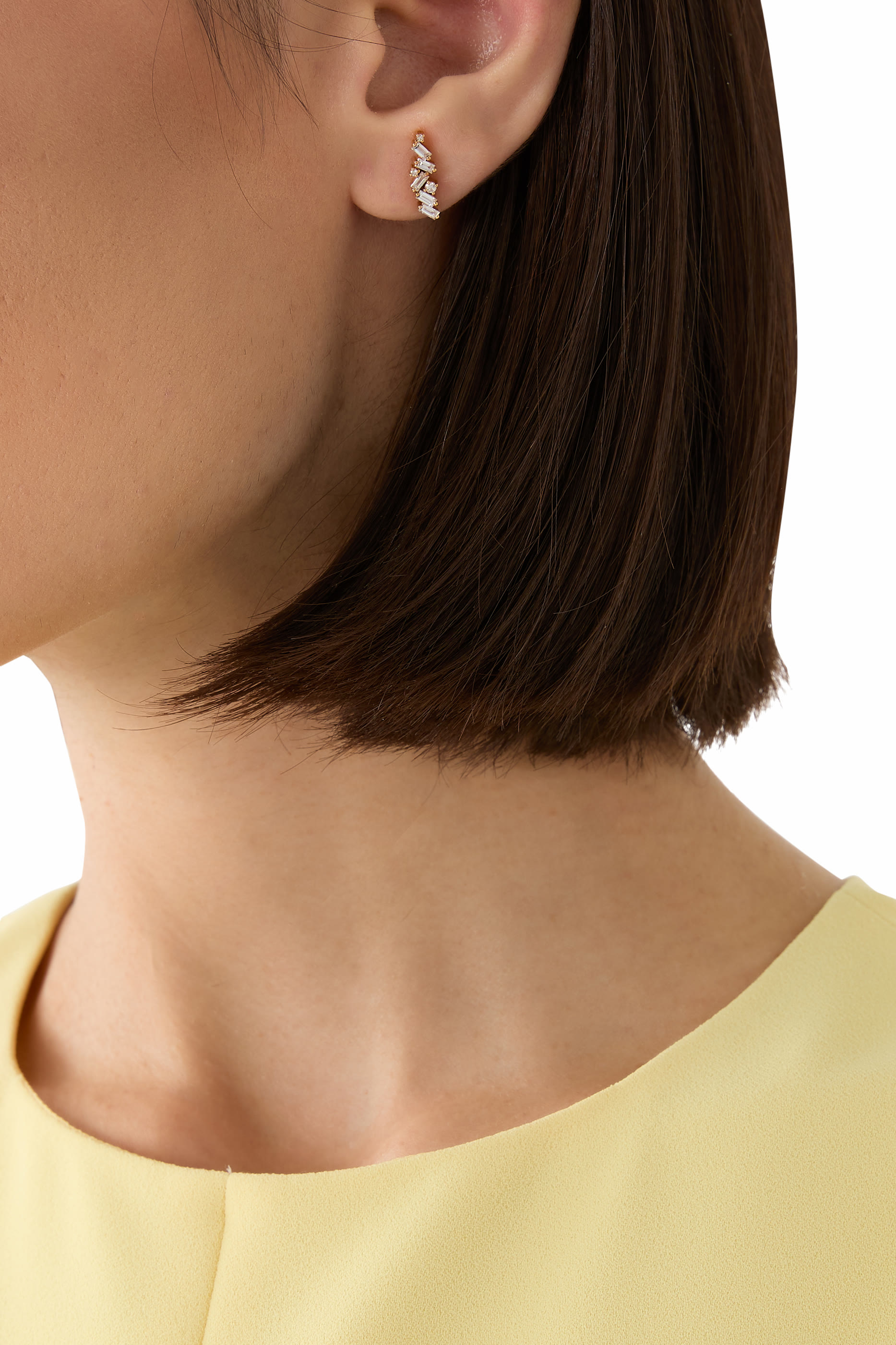 Diamond Cluster Earrings