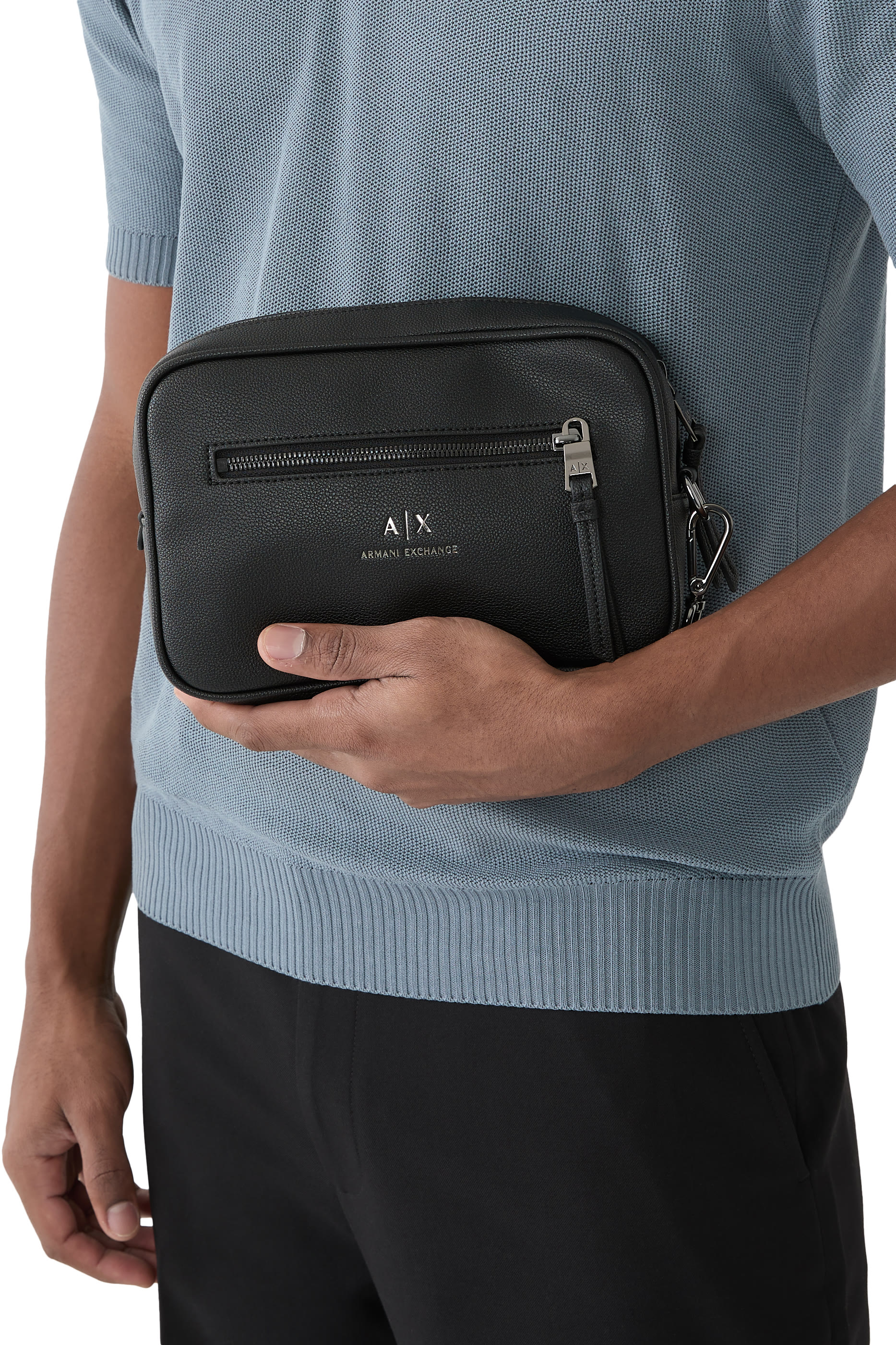 AX Logo Beauty Case with External Drawstring