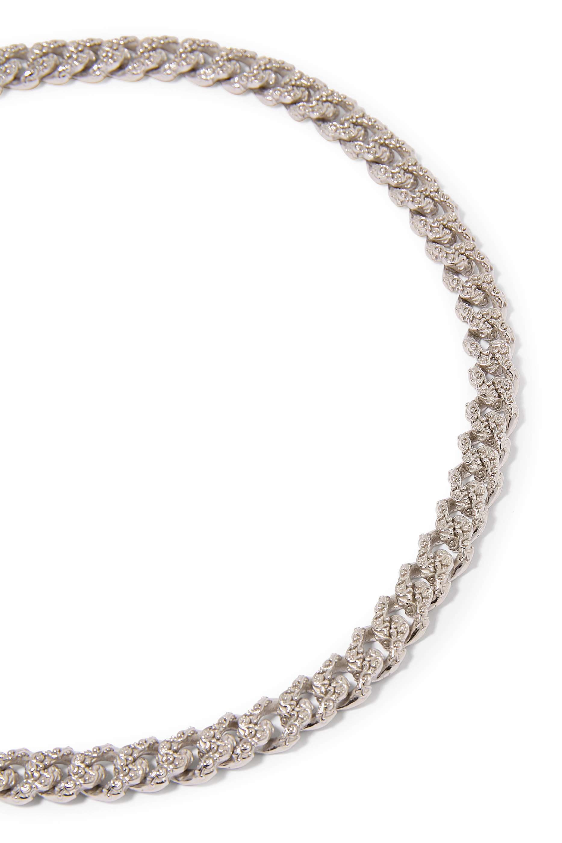 Flourish Chain Necklace, Sterling Silver