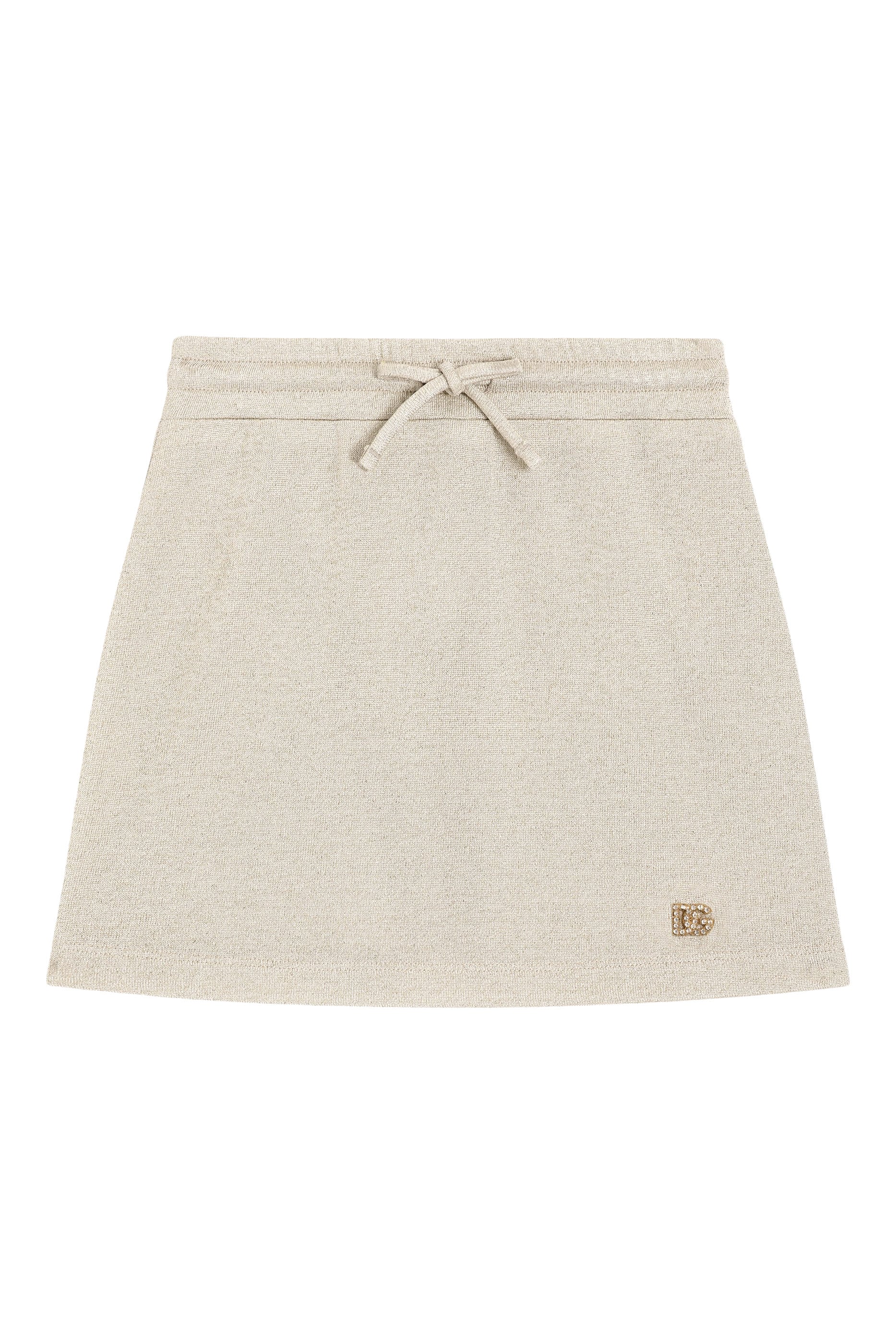 Kids DG Logo Lurex Jersey Skirt