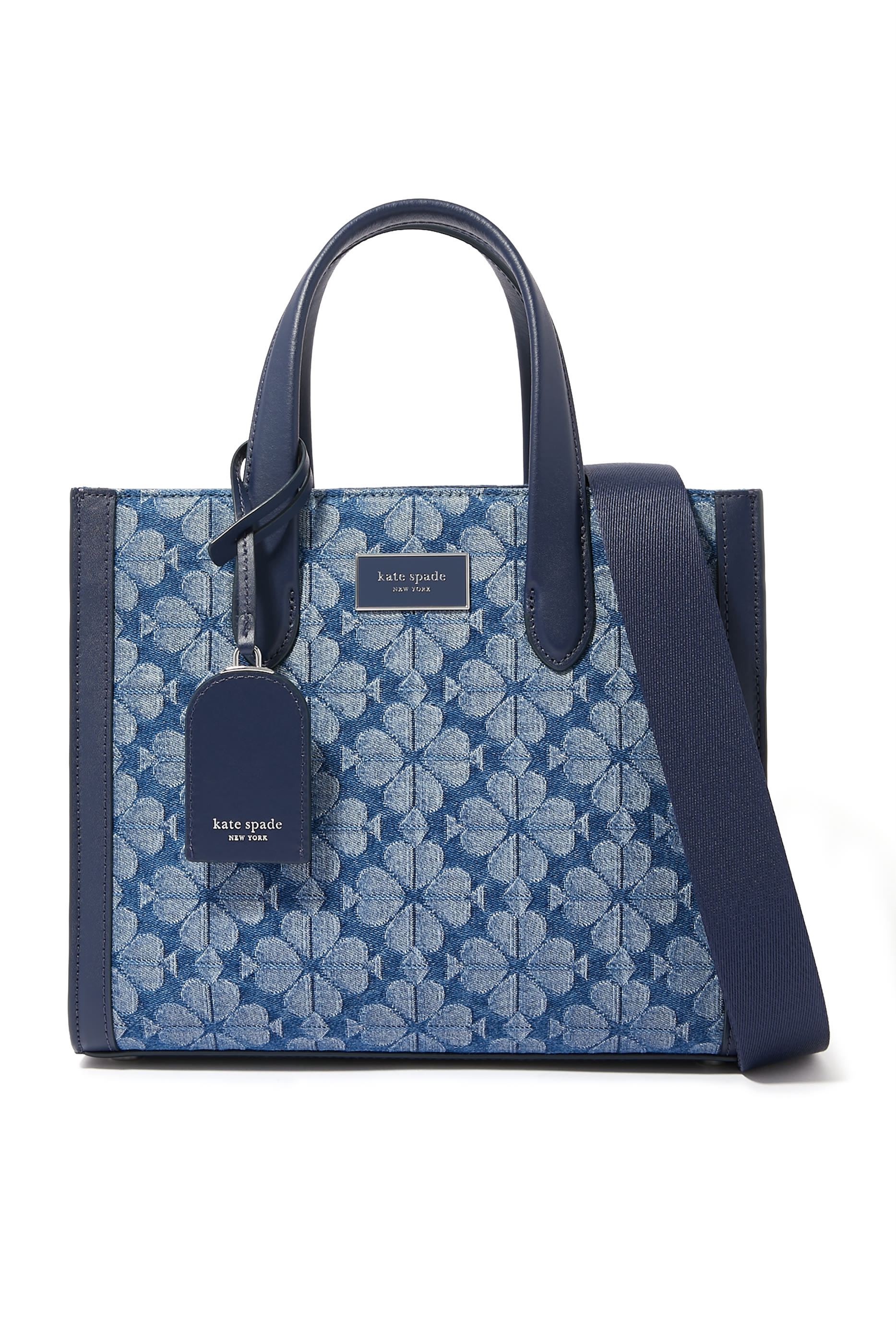 Spade Flower Denim Small Manhattan Tote Bag