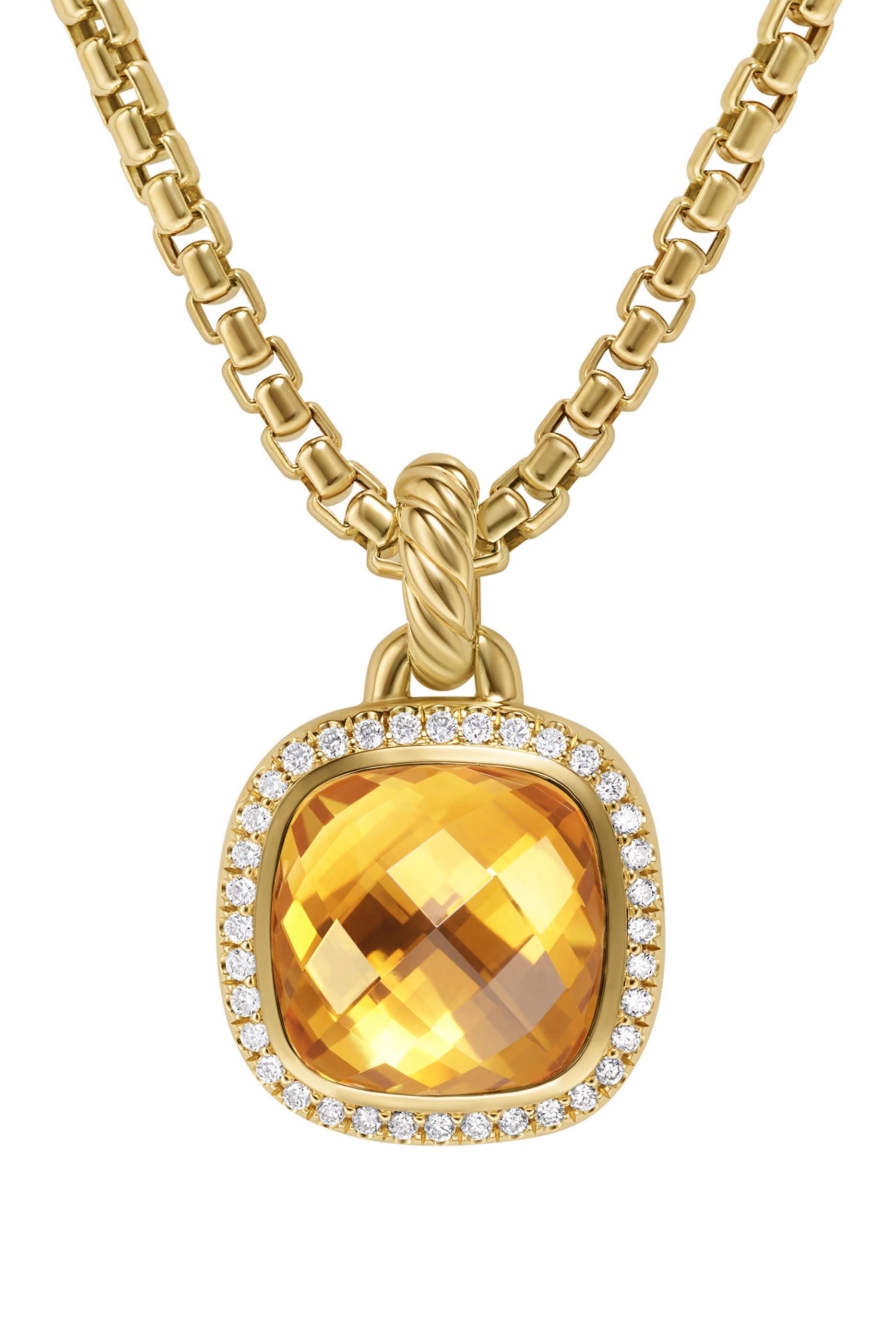 Albion&reg; Amulet, 18K Yellow Gold with Citrine and Diamonds