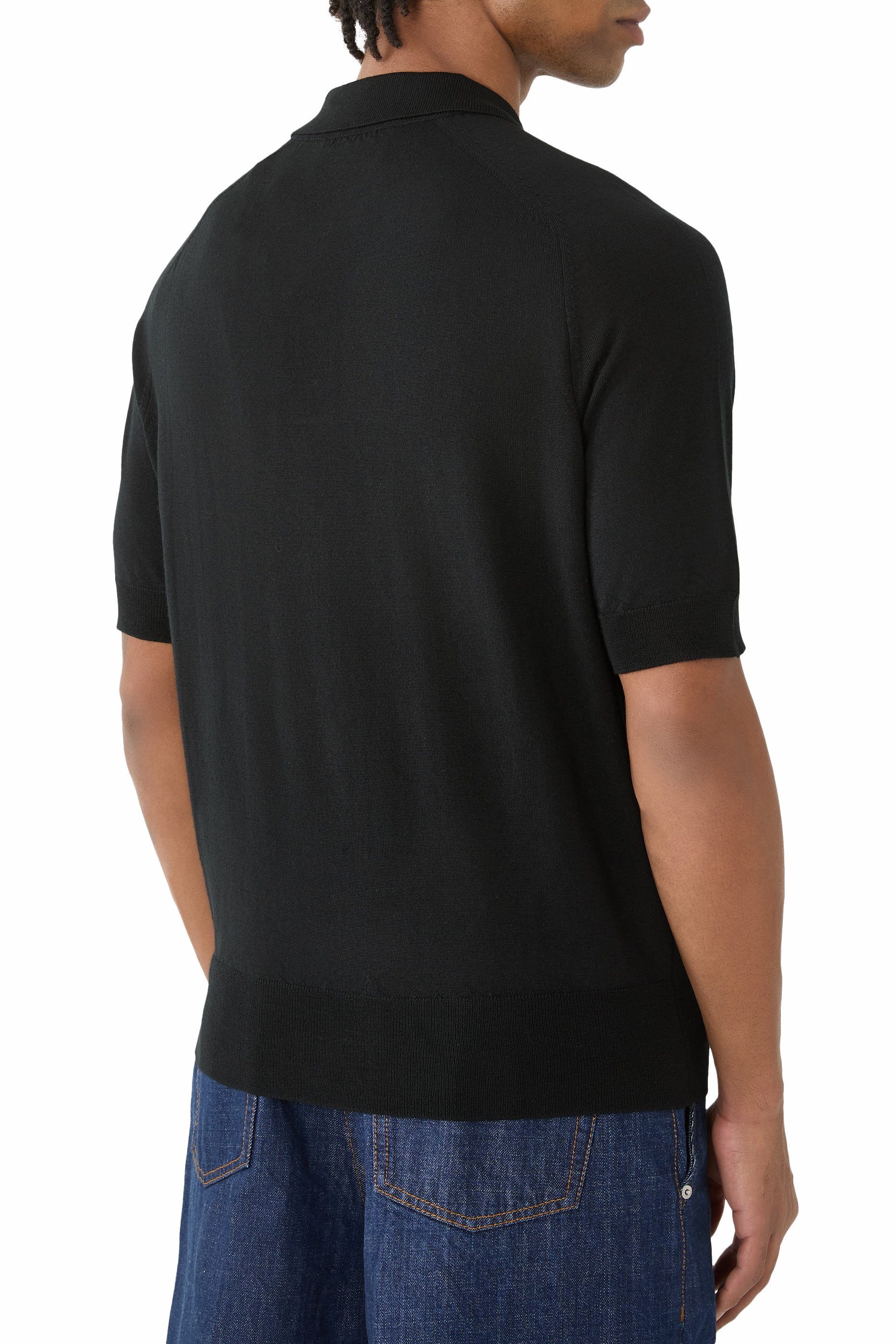 Wool Short Sleeves Ami De Coeur Polo