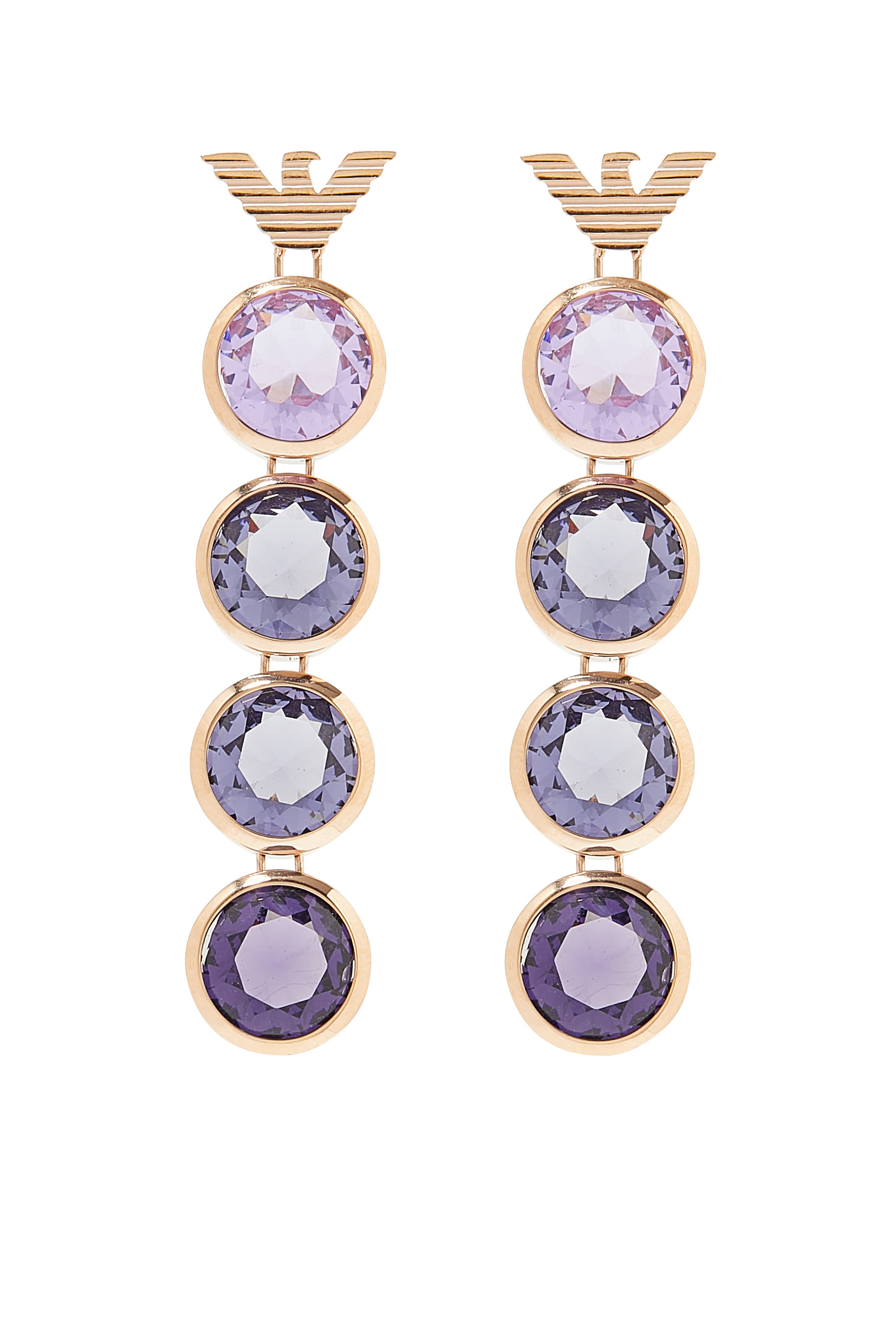 Logo Stainless Steel Earrings