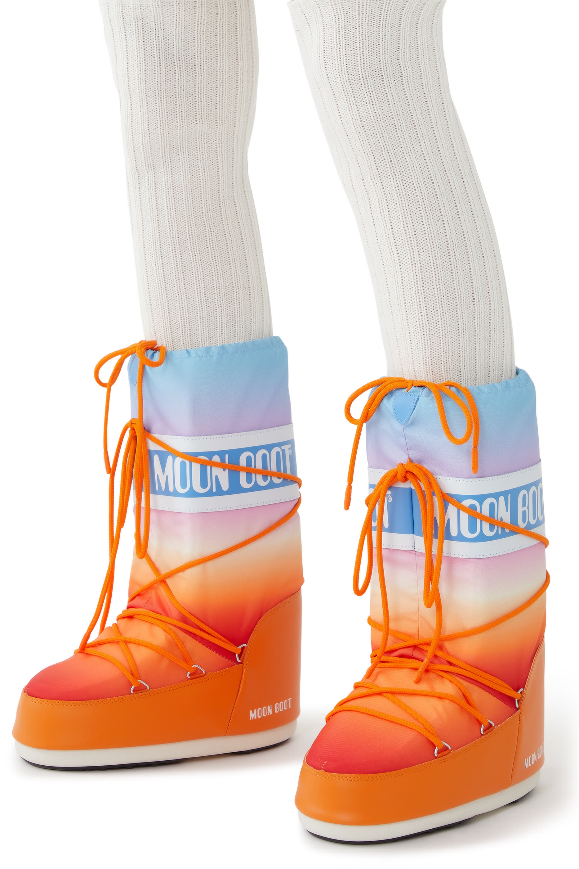Icon Sunrise-Print Orange Boots