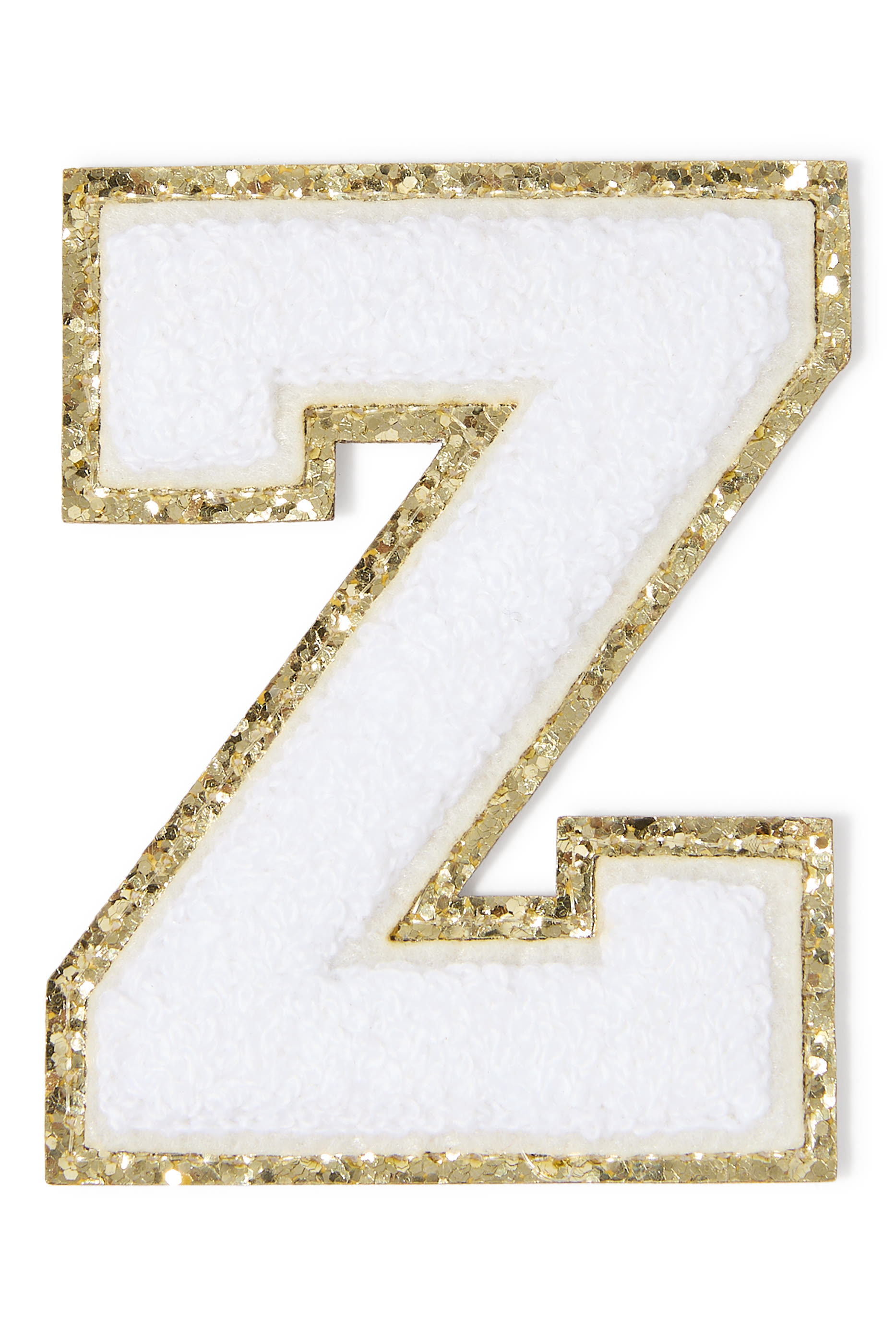 Kids Chenille Sparkle Letter Z Patch