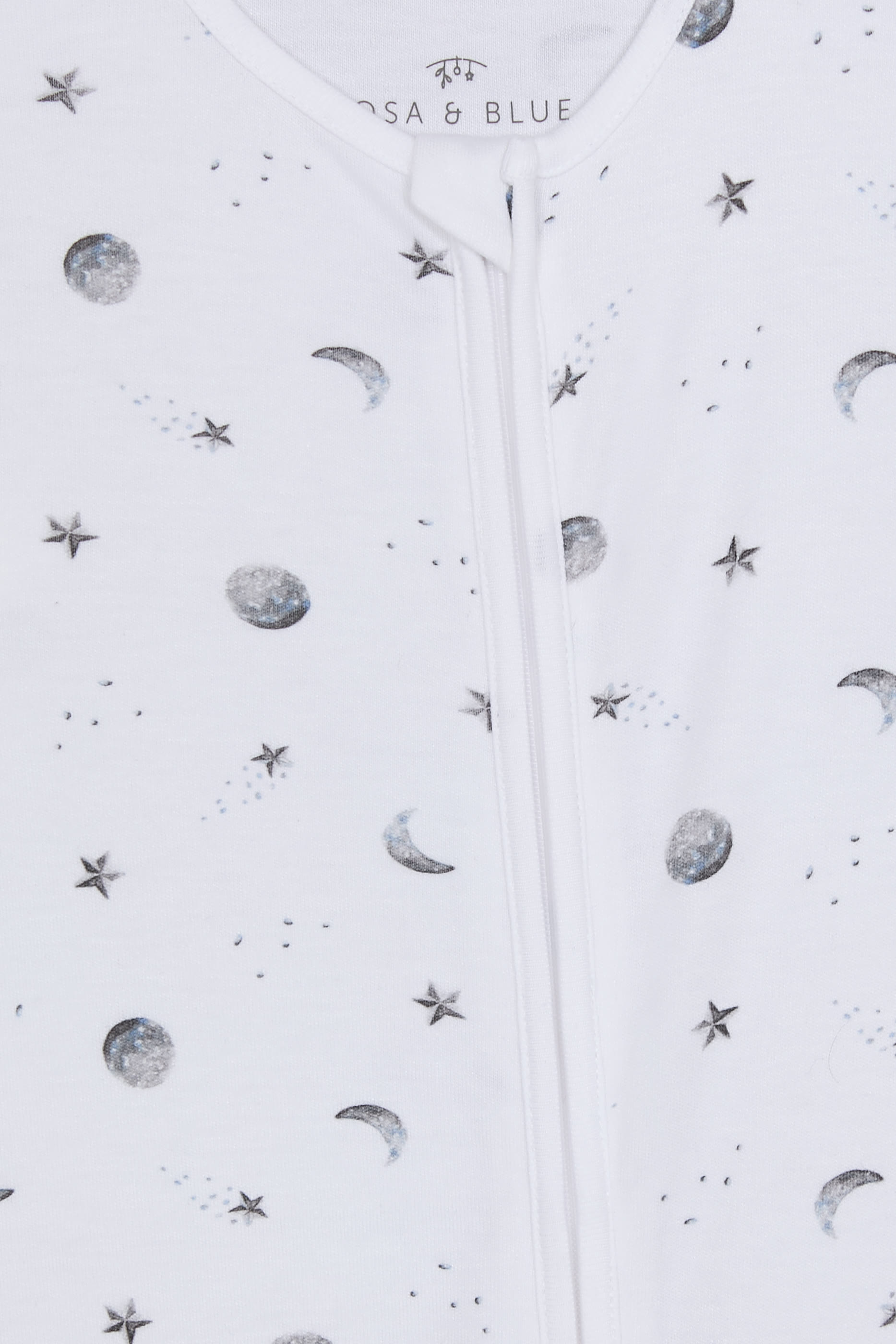 Kids  Starlit Moon Print Sleepsuit