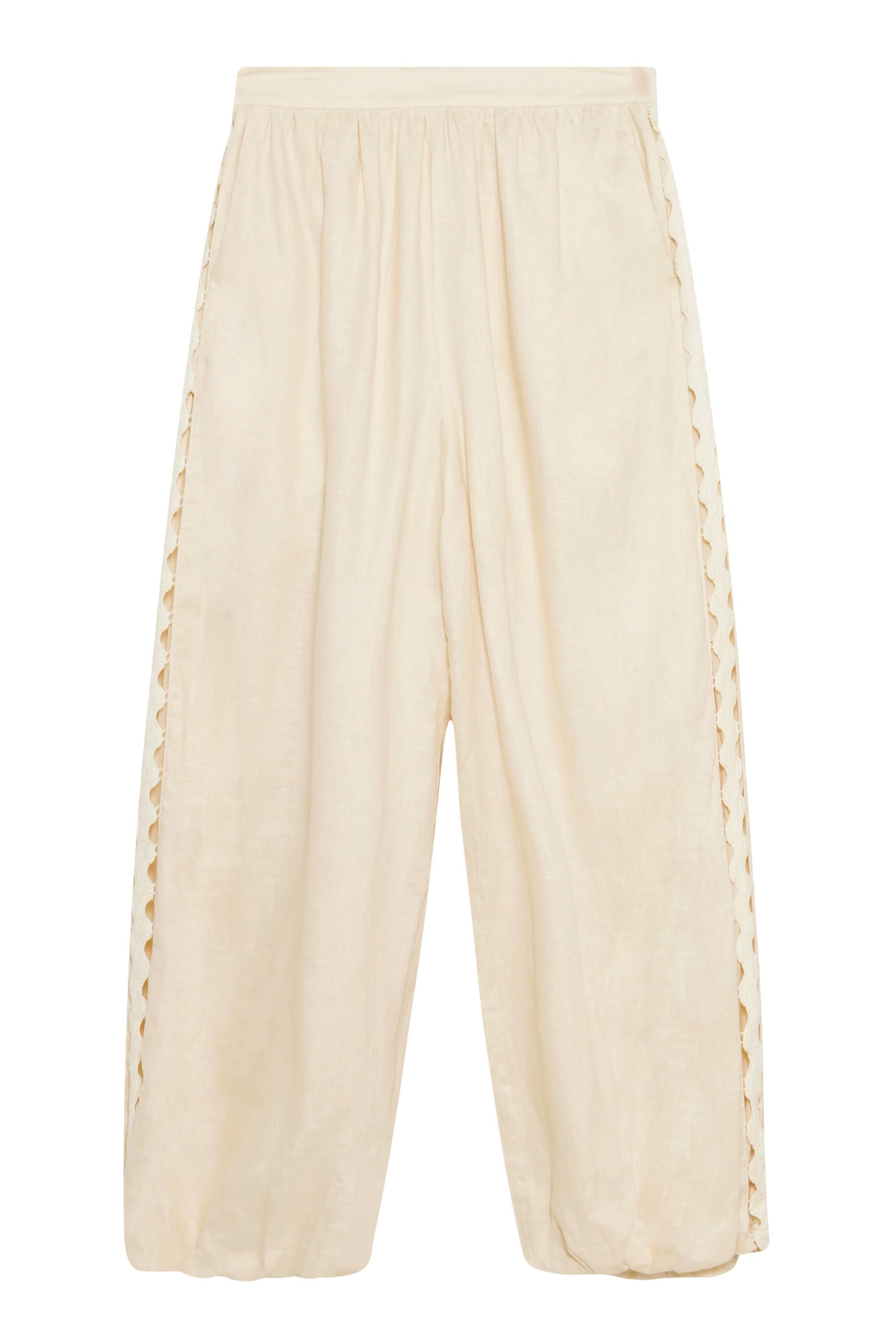 Selah Linen Lace Balloon Pants