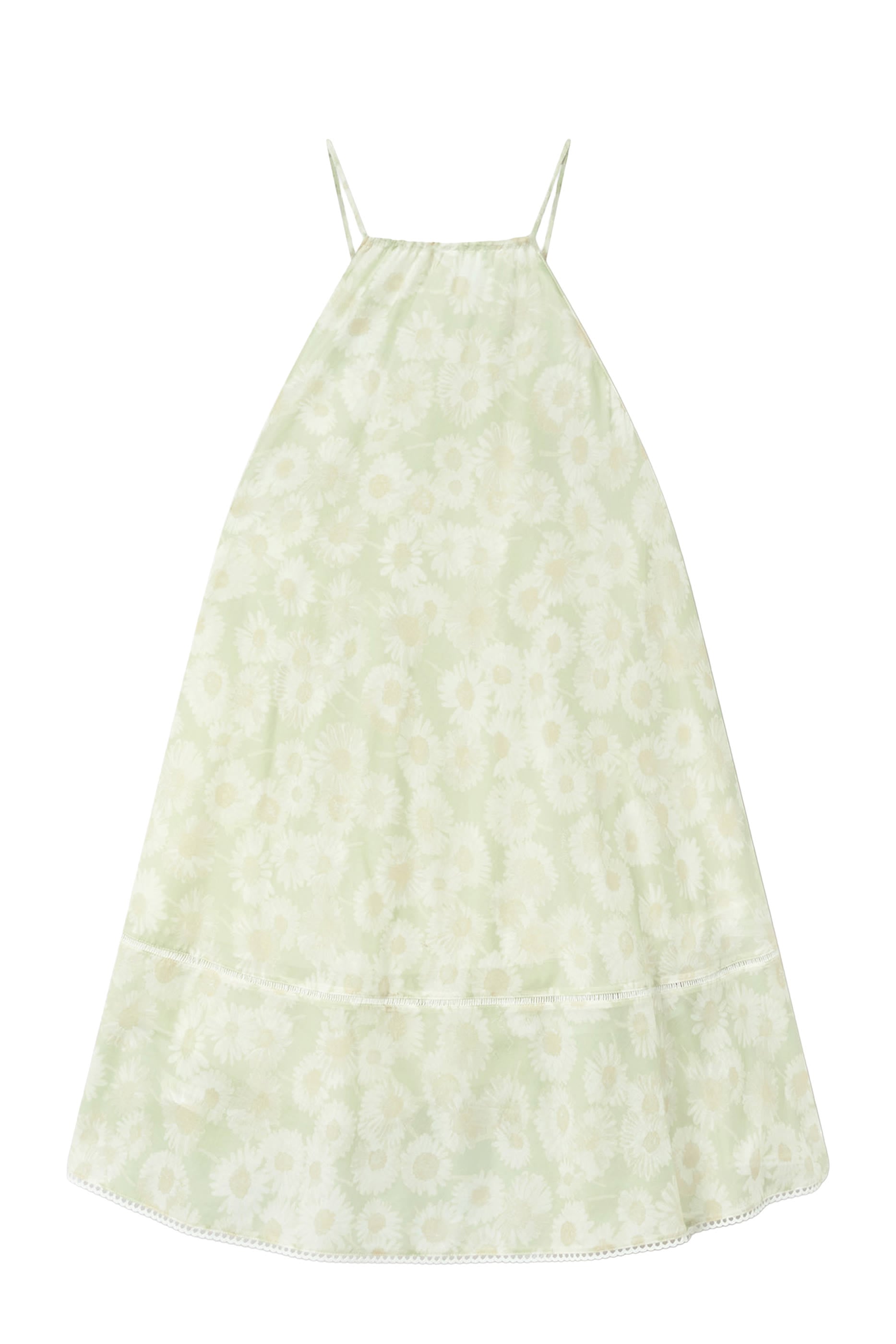 Daisy Print Halterneck Mini Dress