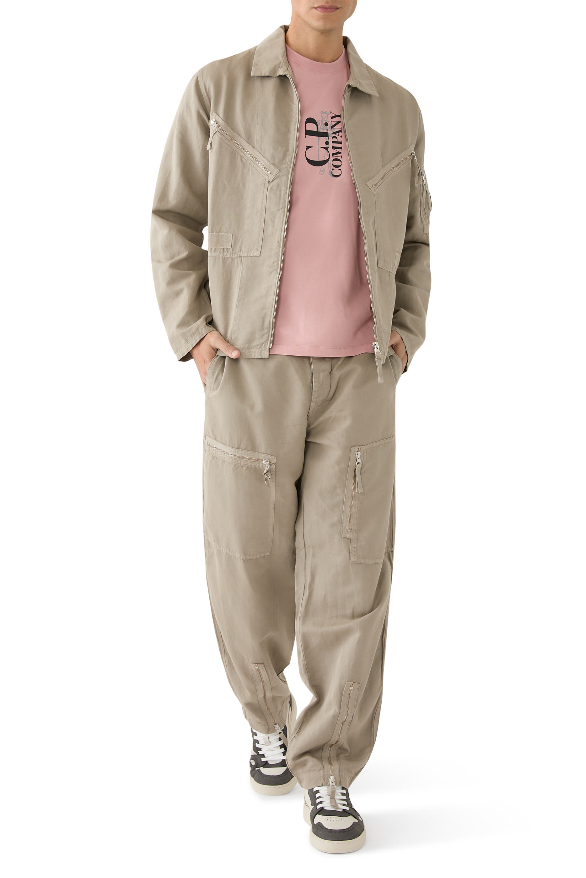 30/1 Jersey Vertical Logo T-Shirt