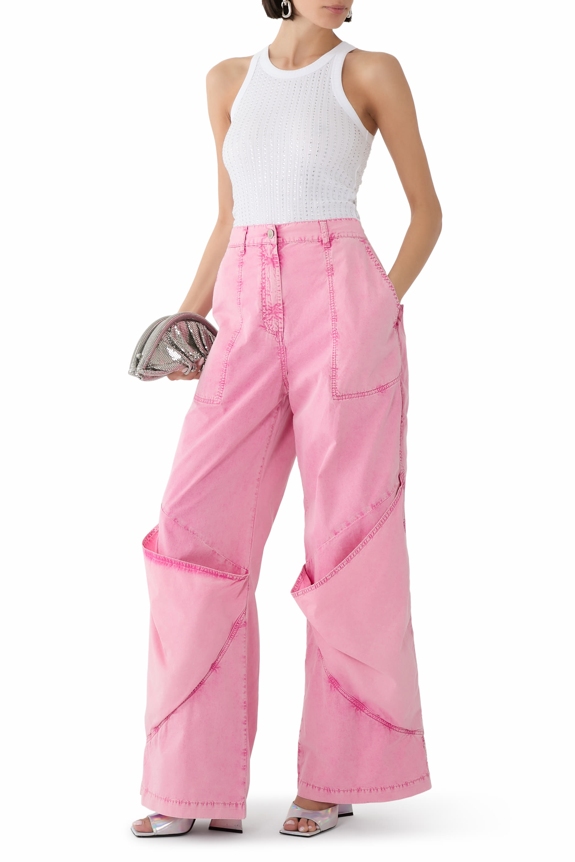 Embroidered Logo Long Pants