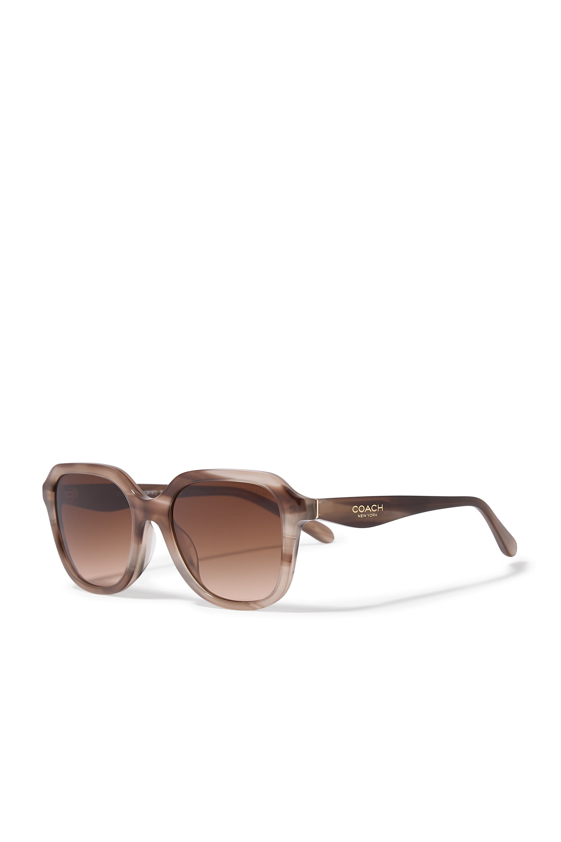 Square Frame NY Thin Temple Sunglasses