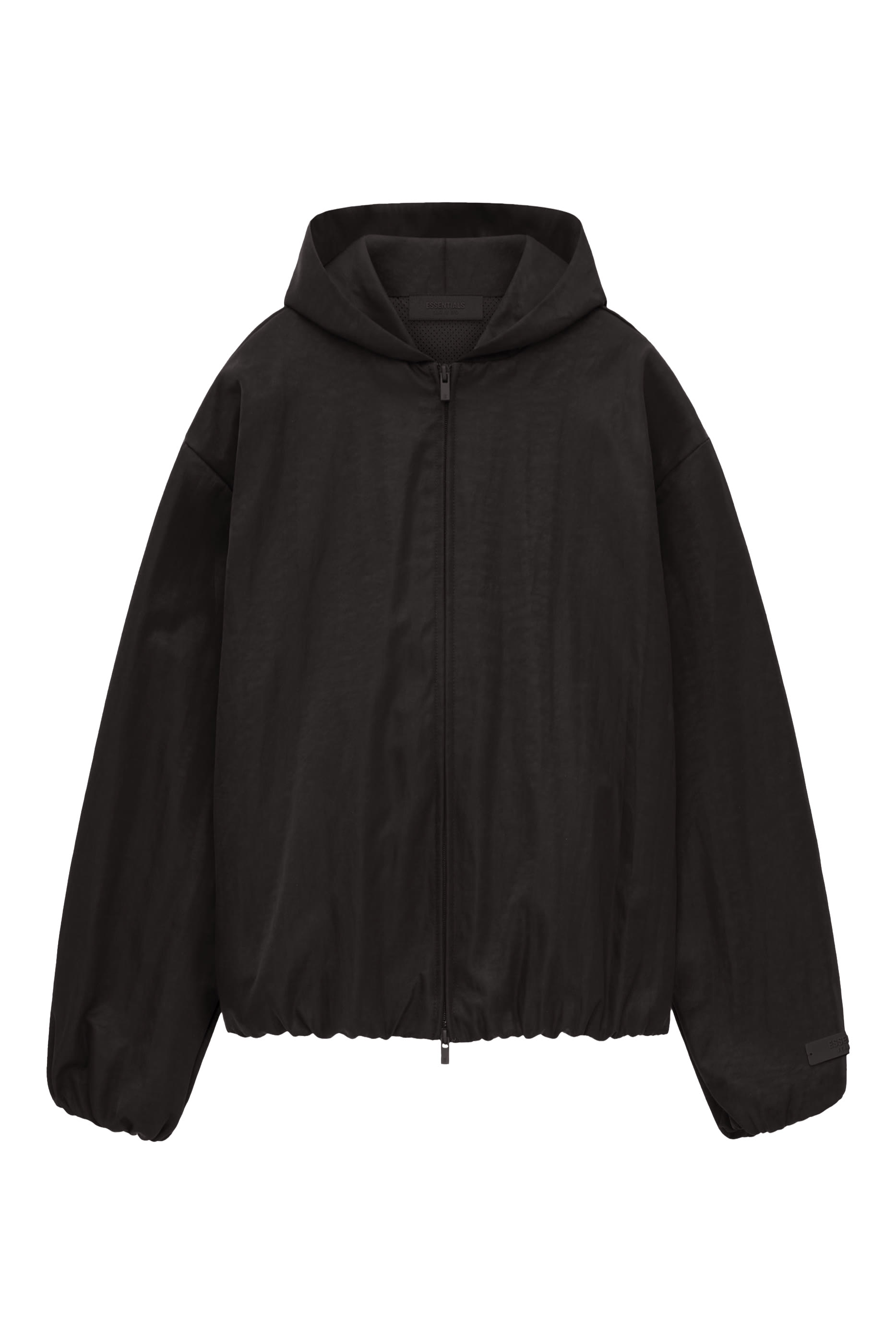 Textured Nylon Hooded Bomber