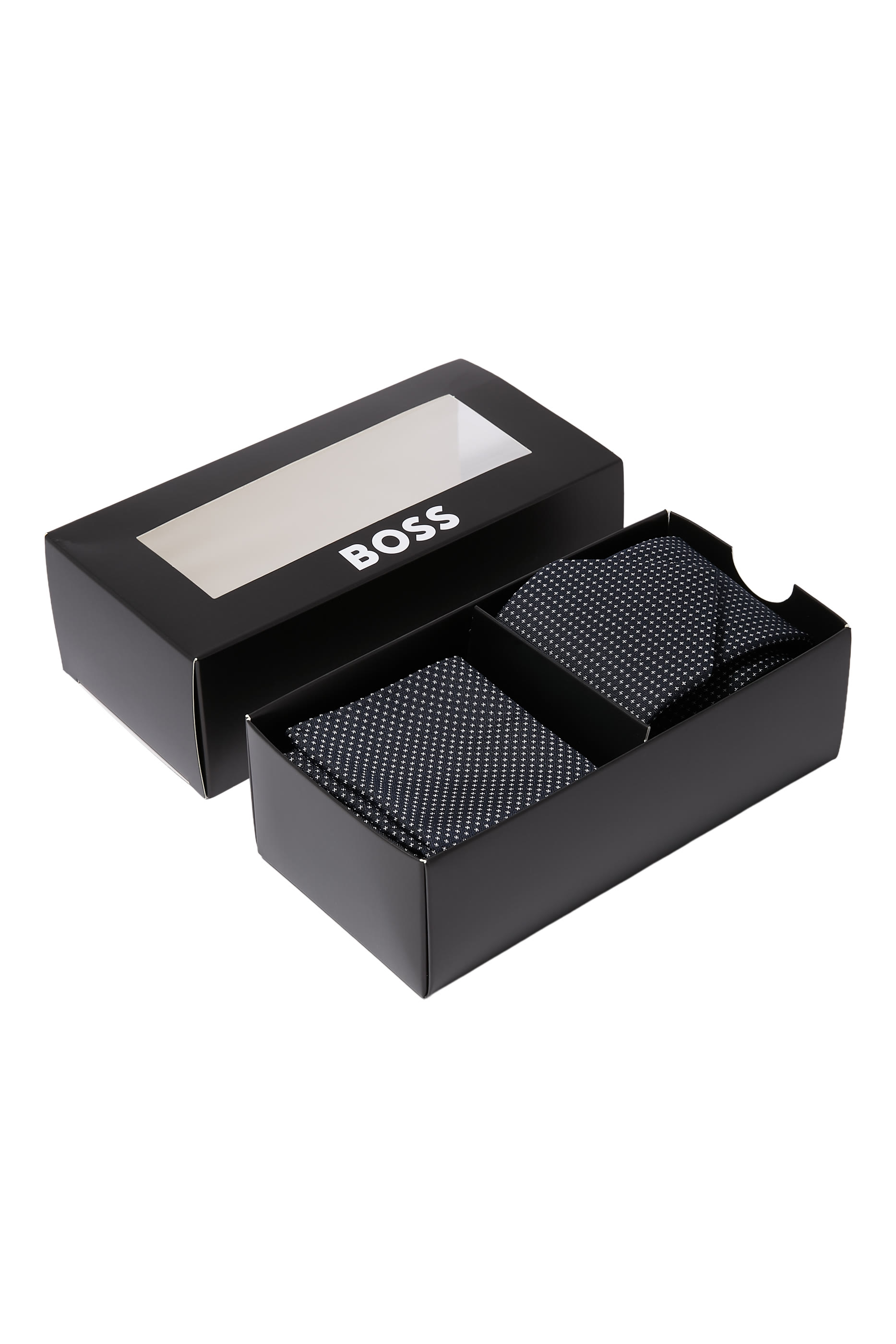 Printed Tie and Pocket Square Gift Set