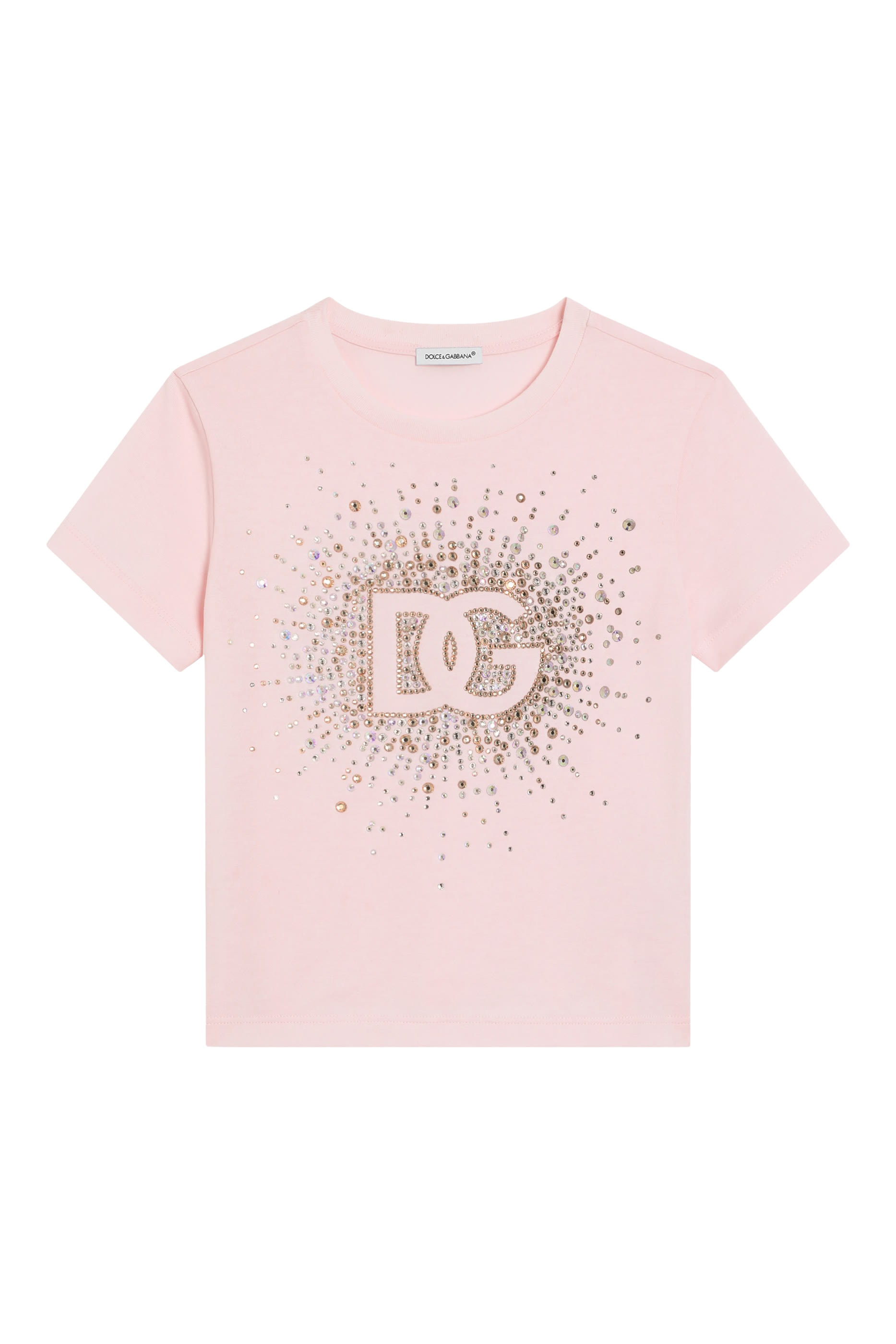 Kids Rhinestone Details Jersey T-Shirt