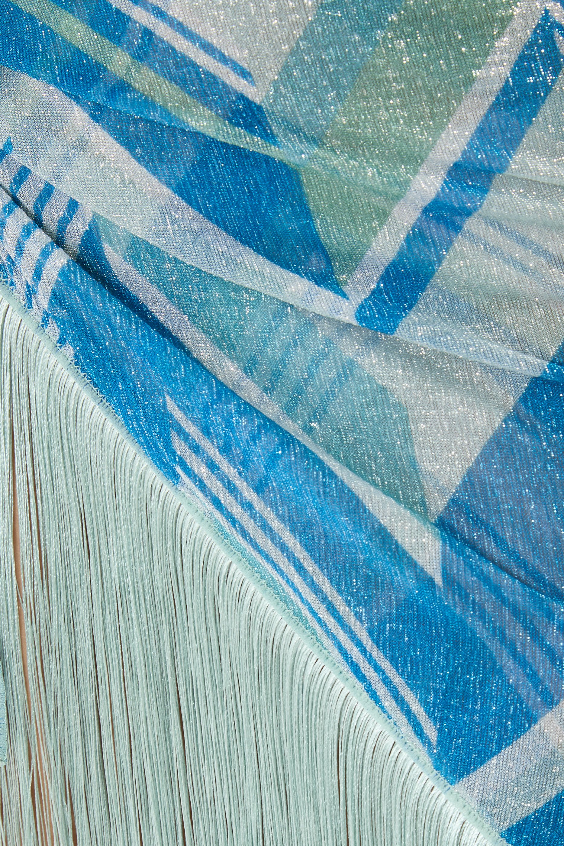  Lurex Chevron Fringe Pareo 