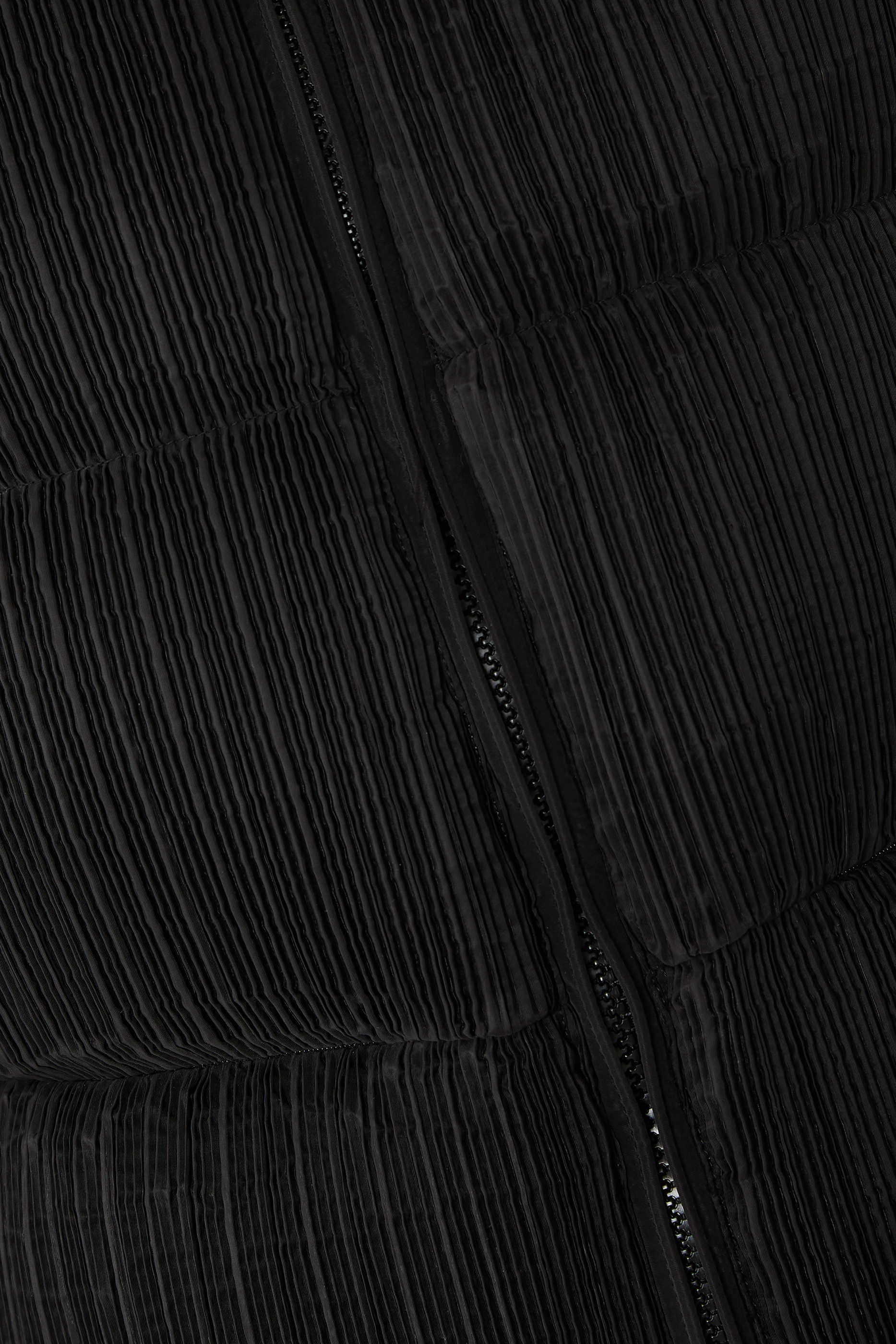 Pleated Technical Fabric Jacket