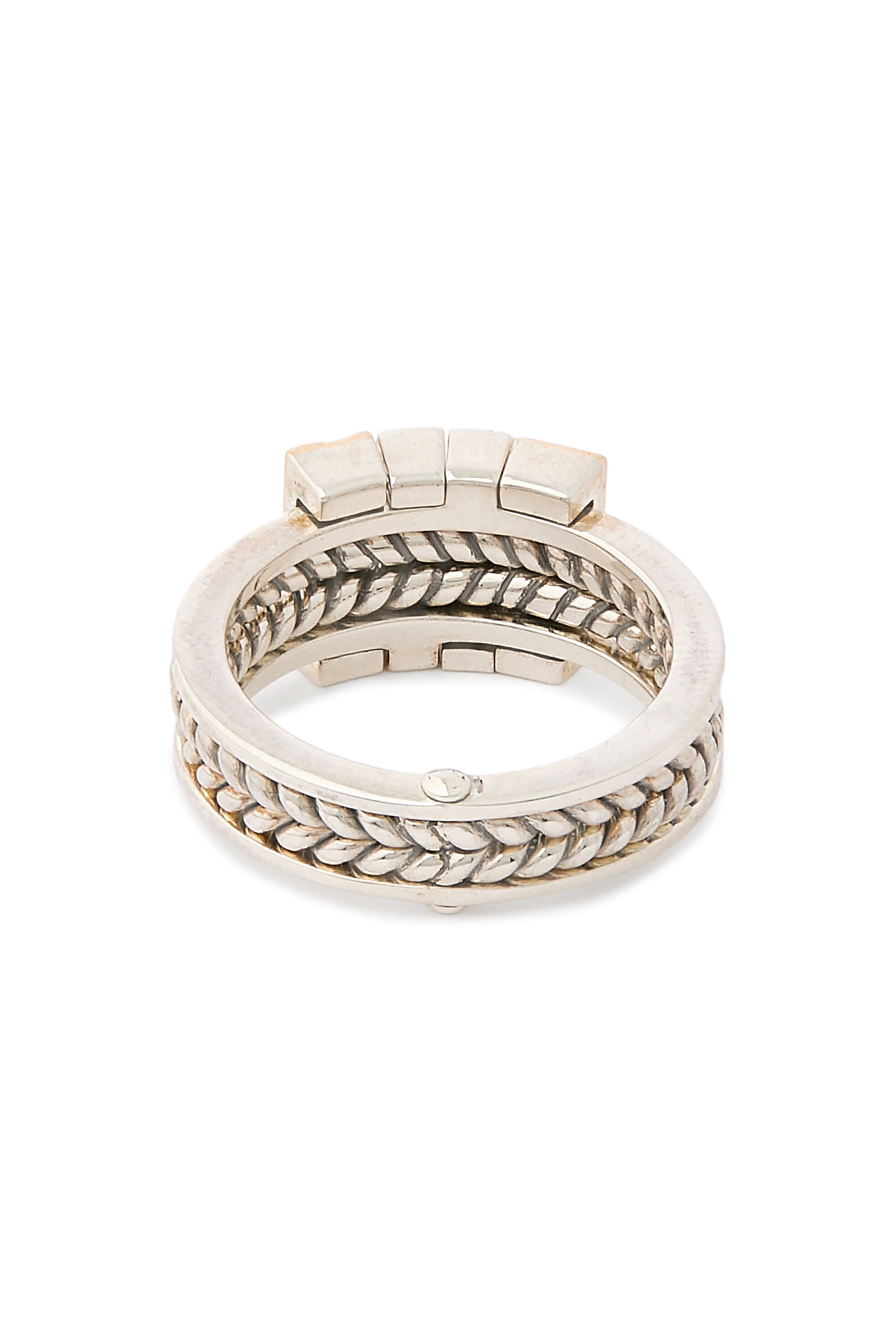 Blessings 'Endearment - Mercy' Ring, 18K Yellow Gold, Sterling Silver & Blue Topaz