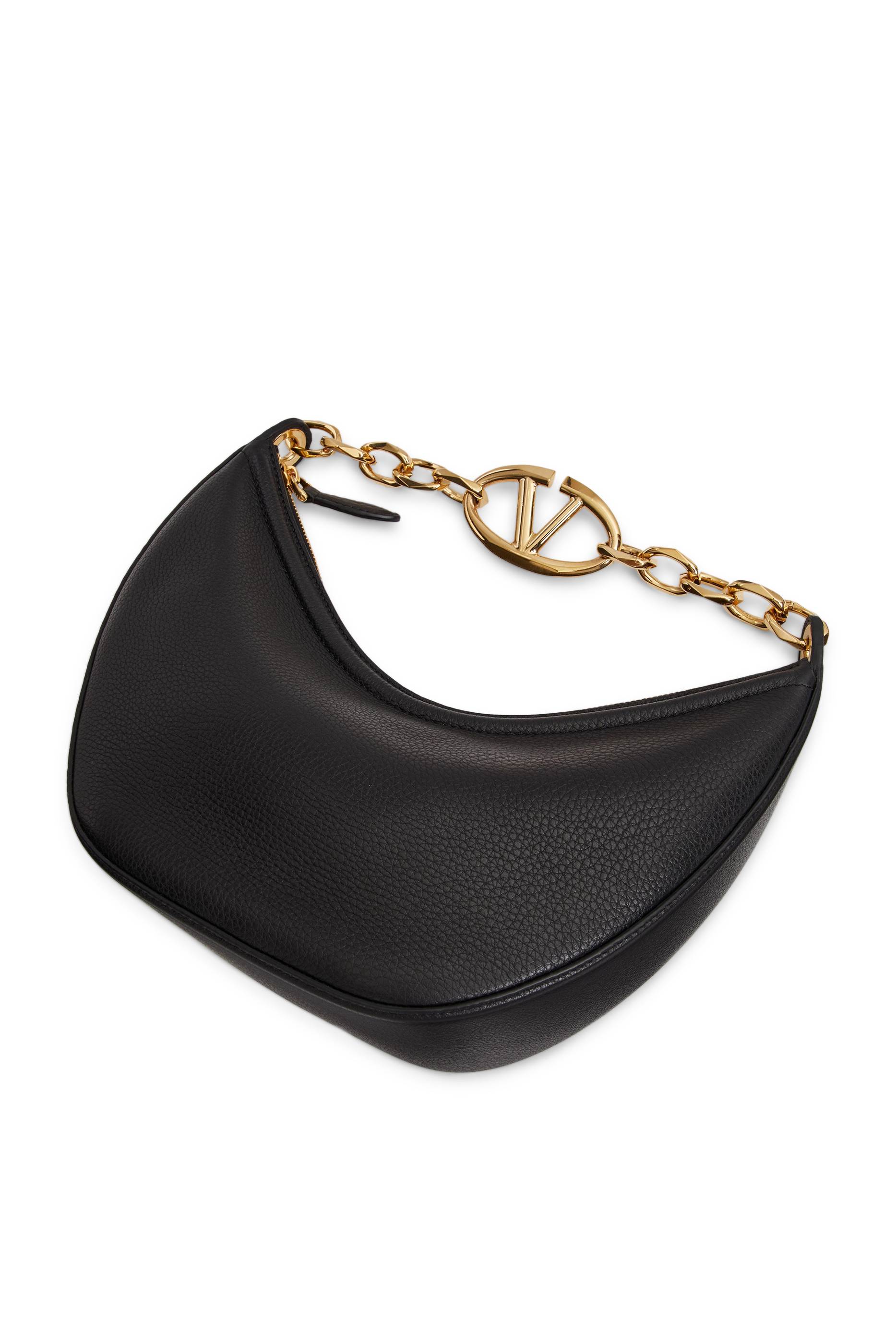 Small VLogo Moon Hobo Bag