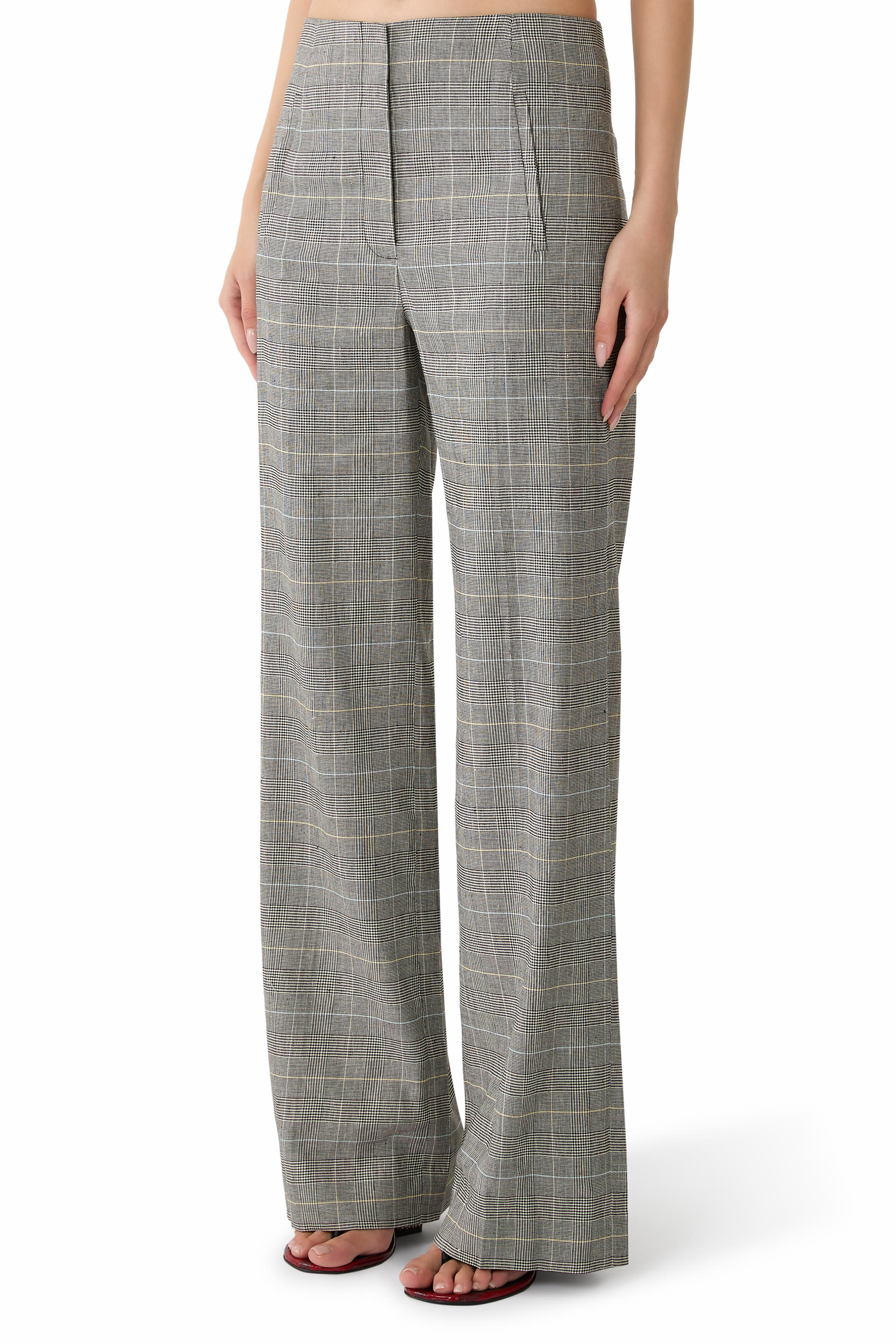 Jude Linen Wide-Leg Pant 