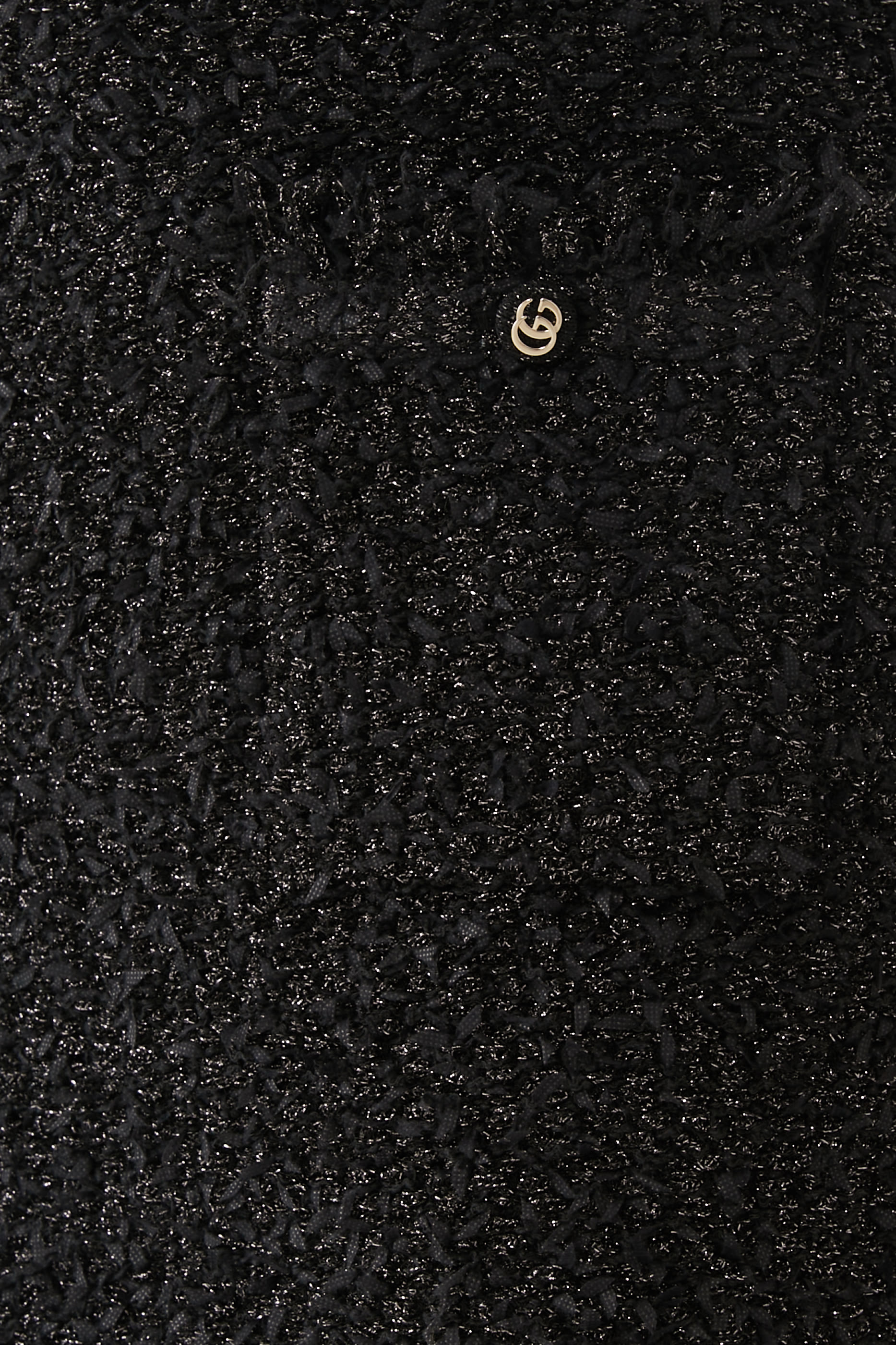 Lam&eacute; and Viscose Mini Skirt