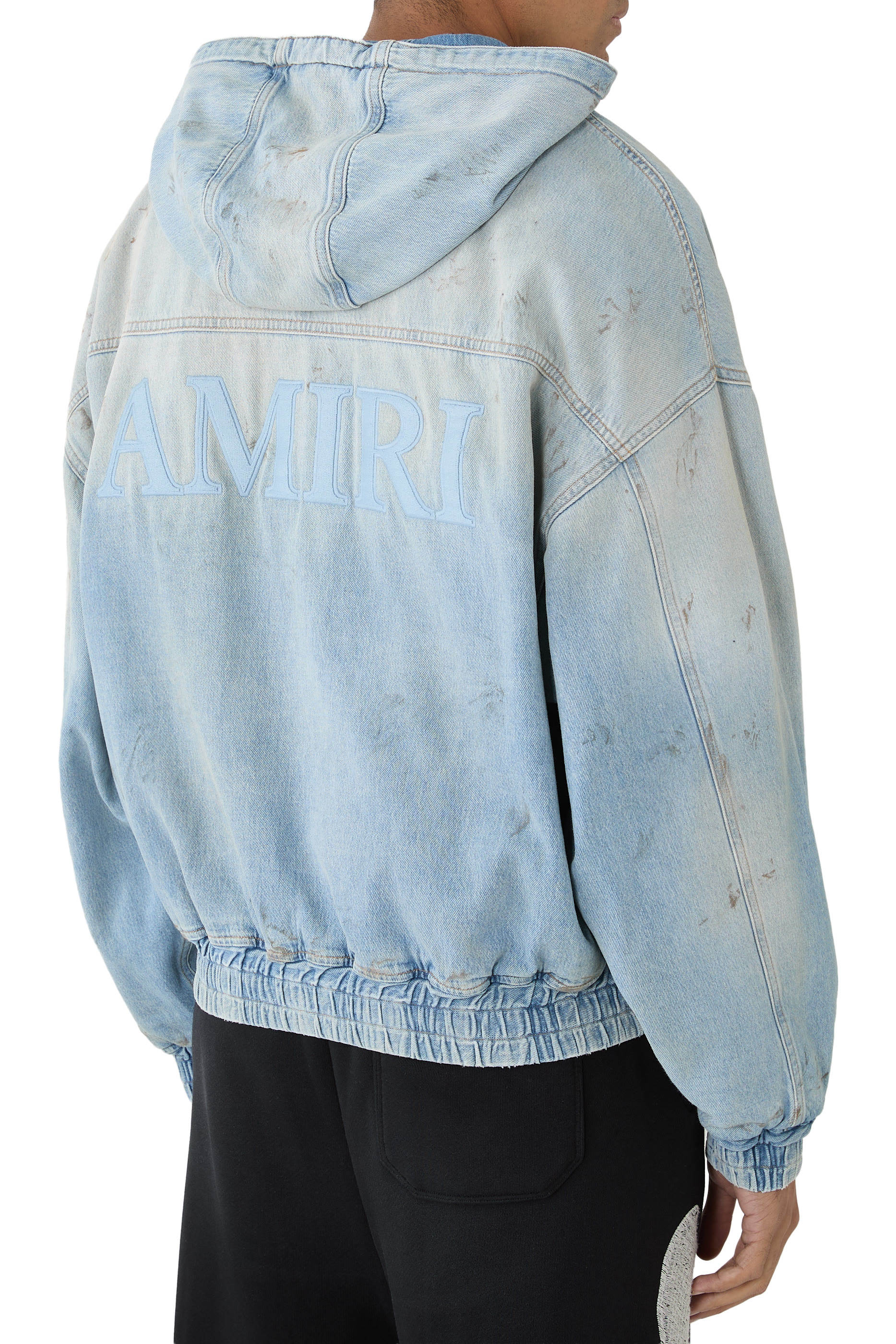 Denim Zip Hoodie