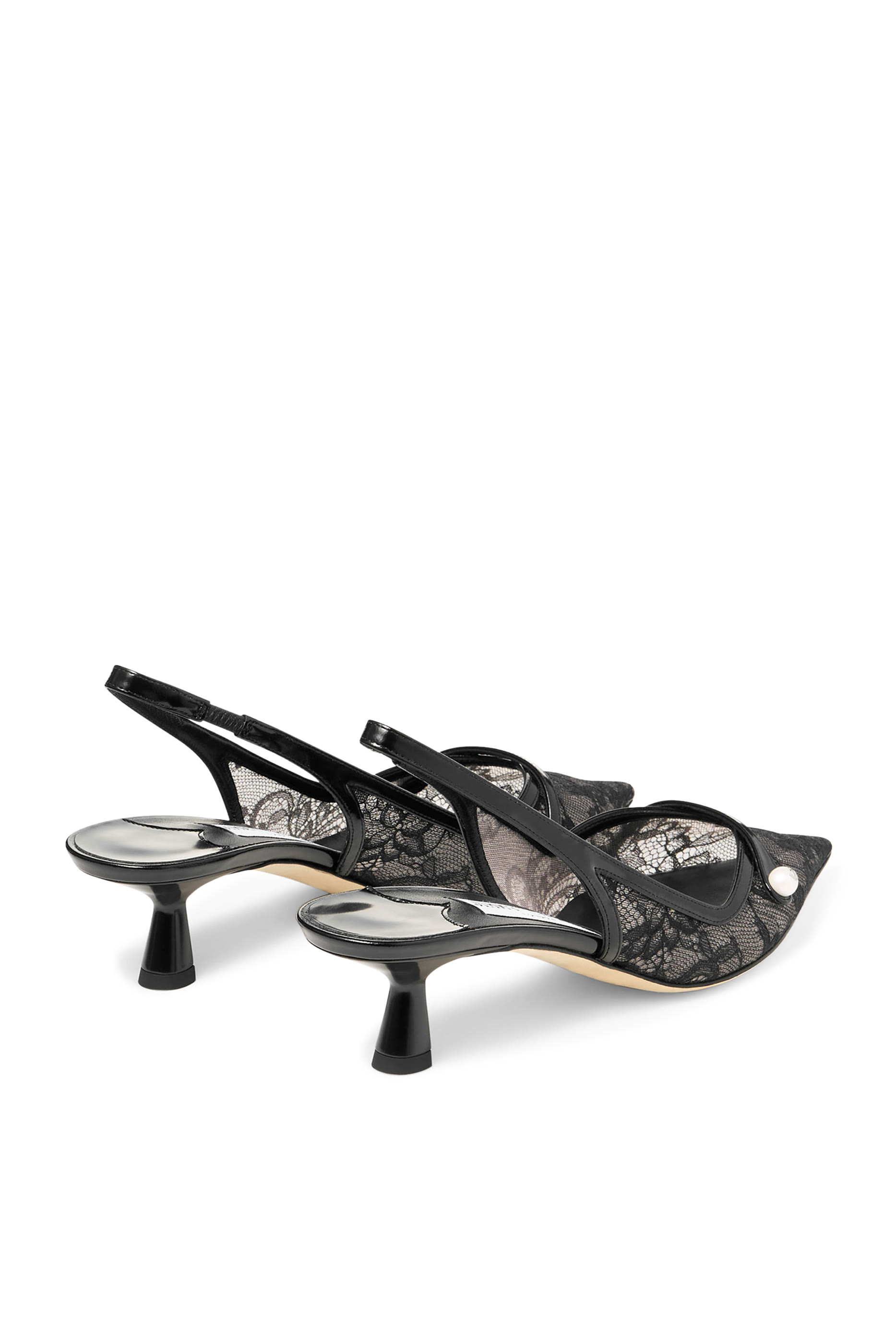 Amita 45 Lace and Spazzolato Pumps