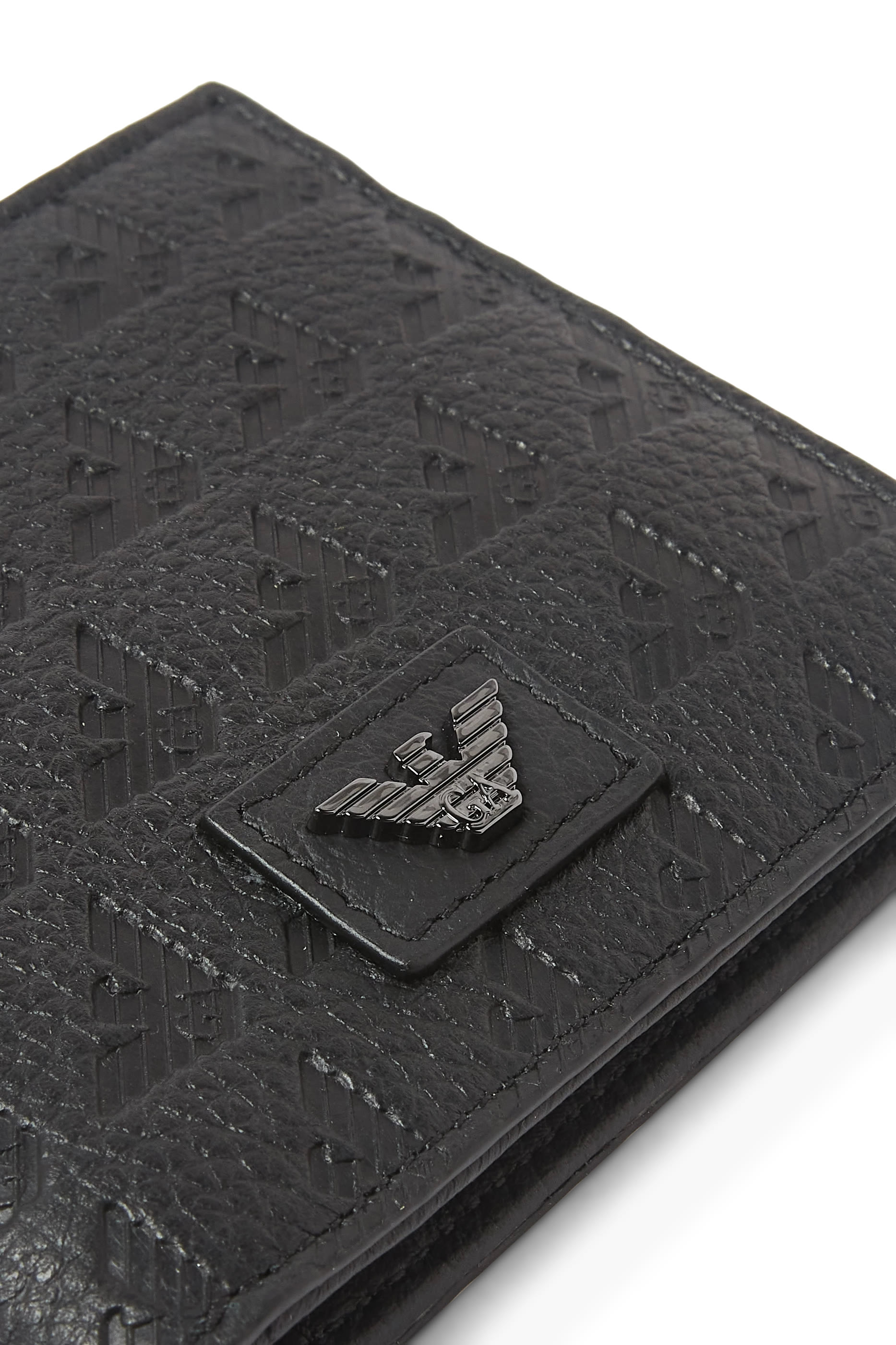 Embossed Logo Leather Wallet