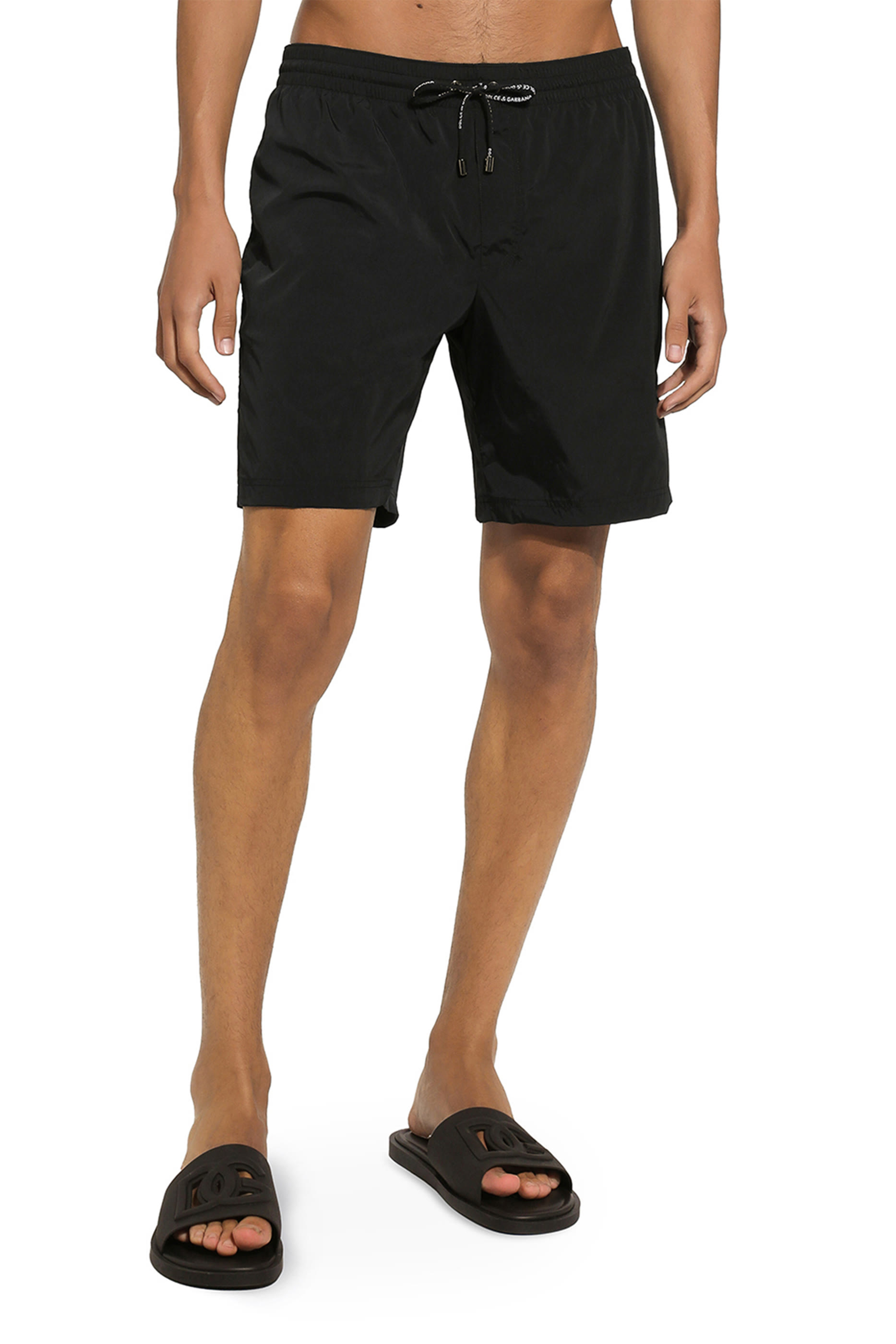 Mid-Rise Swim Trunks with DG Print