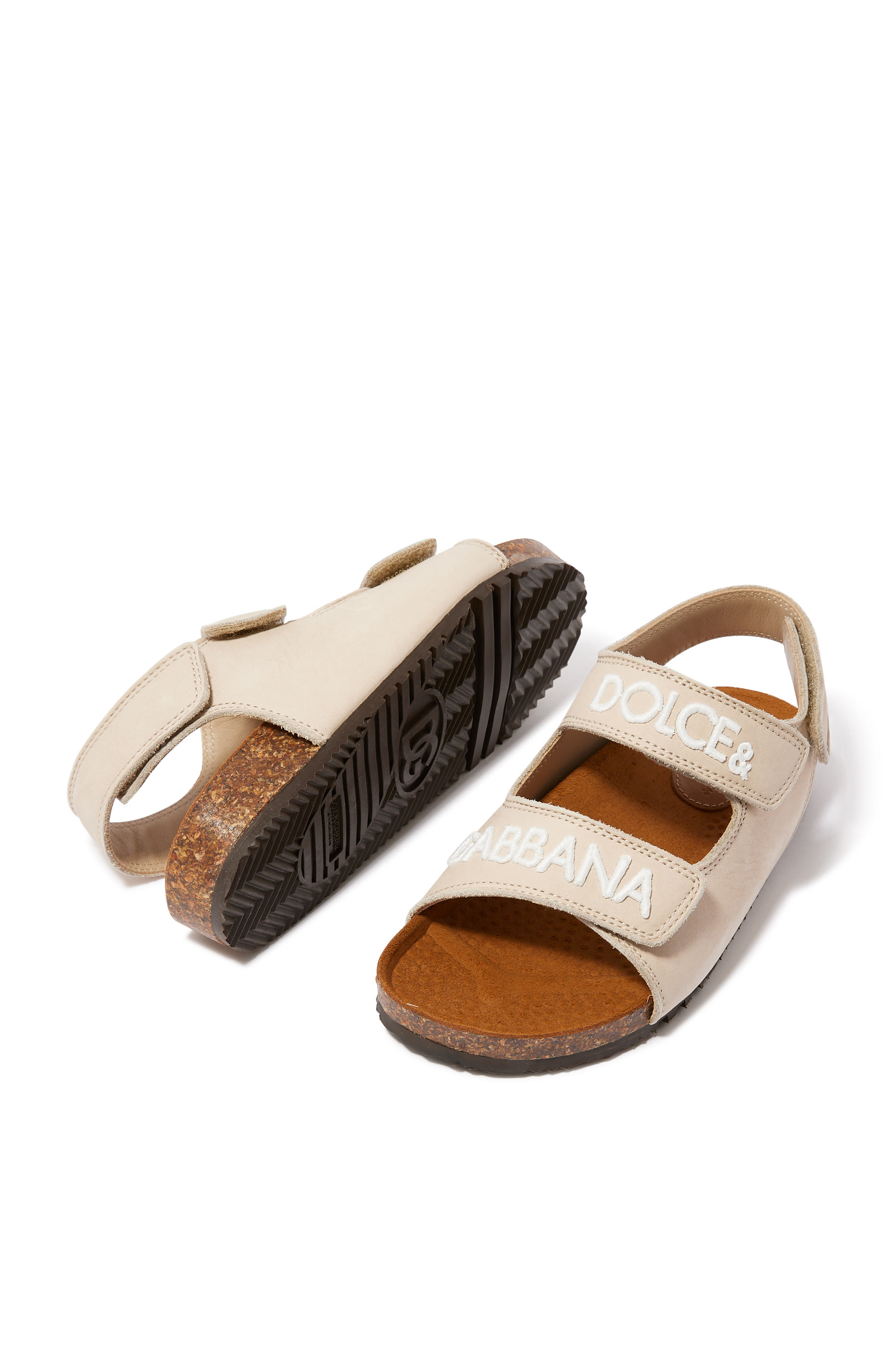 Logo Leather Sandals