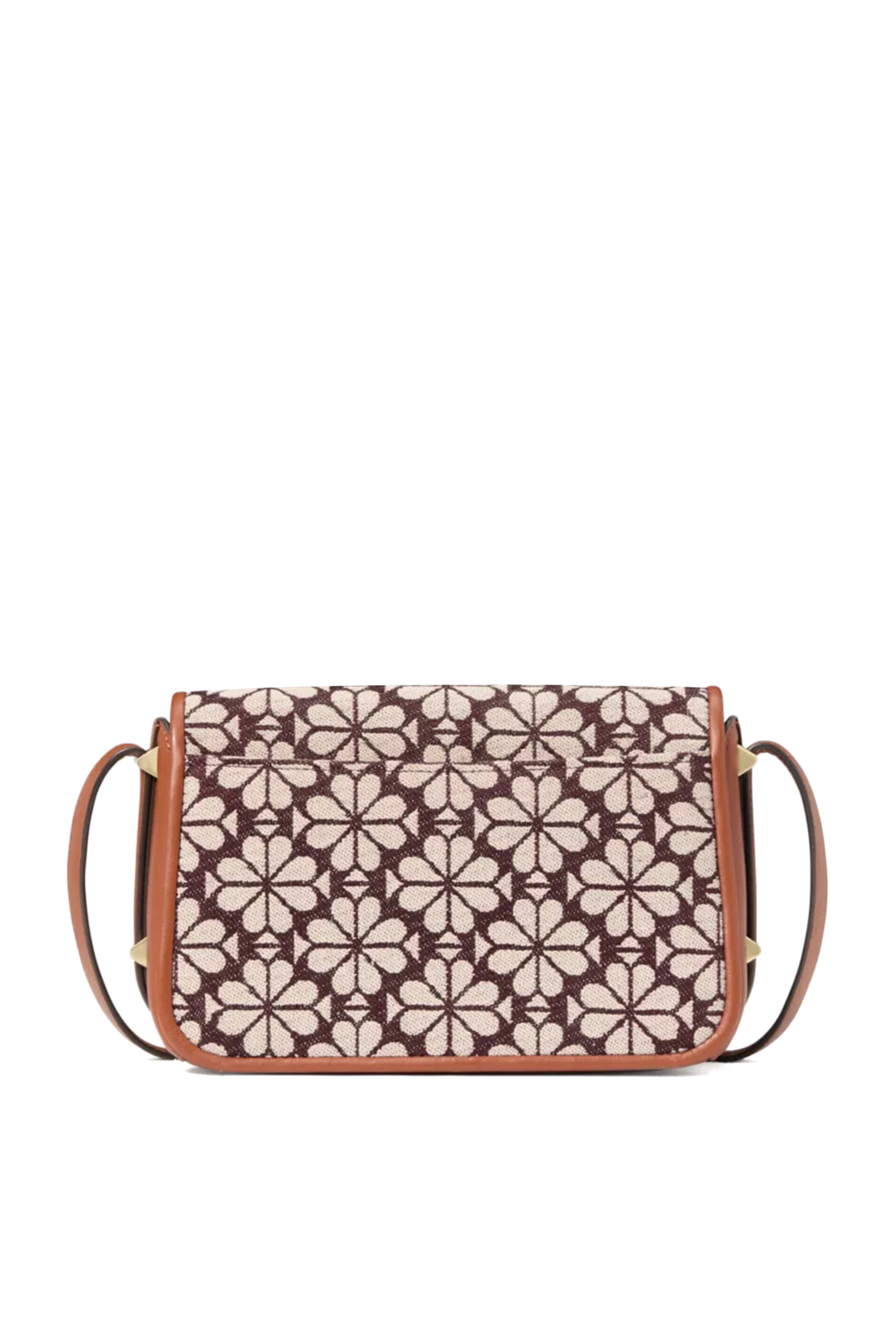 Spade Flower Jacquard Small Flap Crossbody Bag