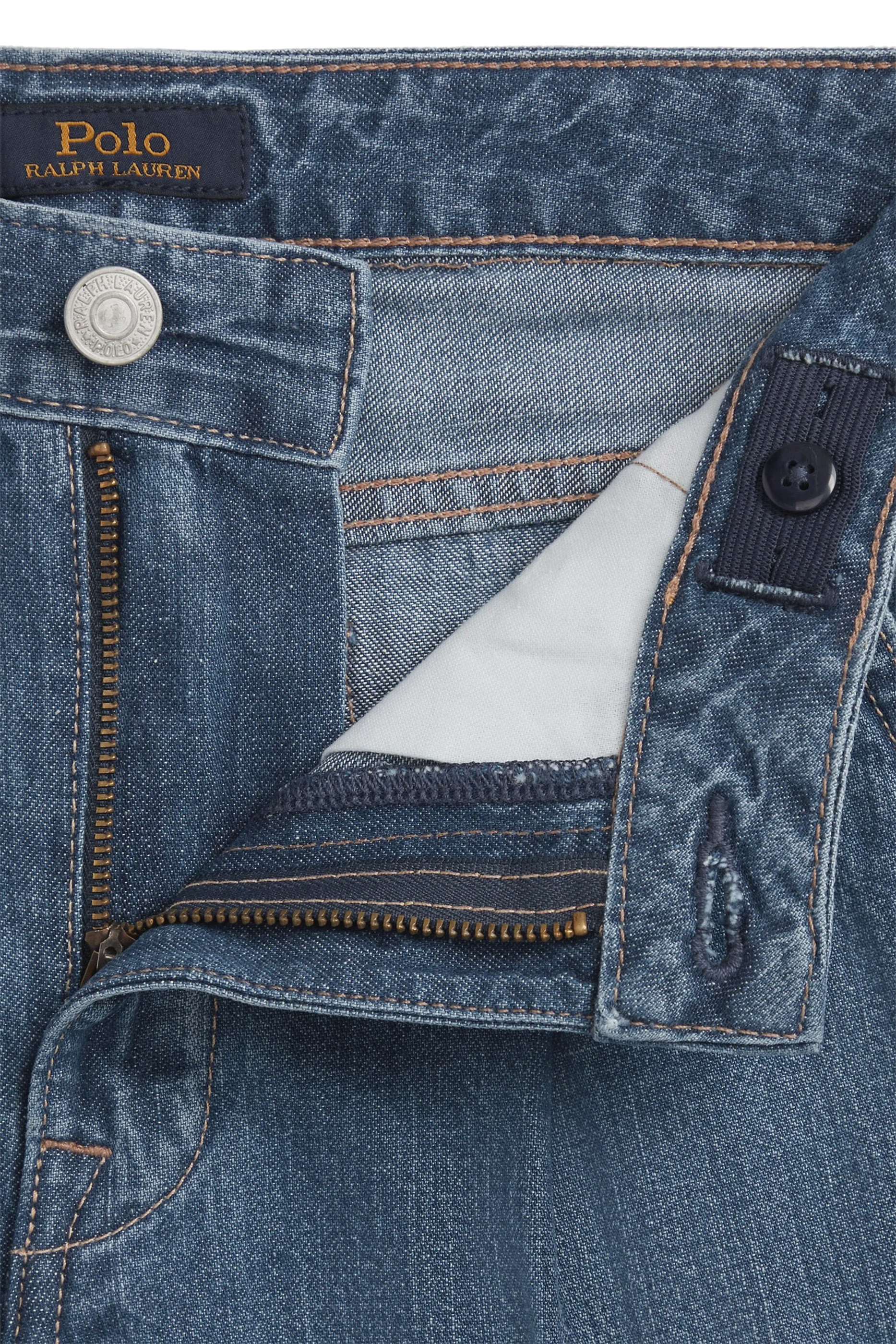 Kids Flat Front Wild Leg Denim Jeans