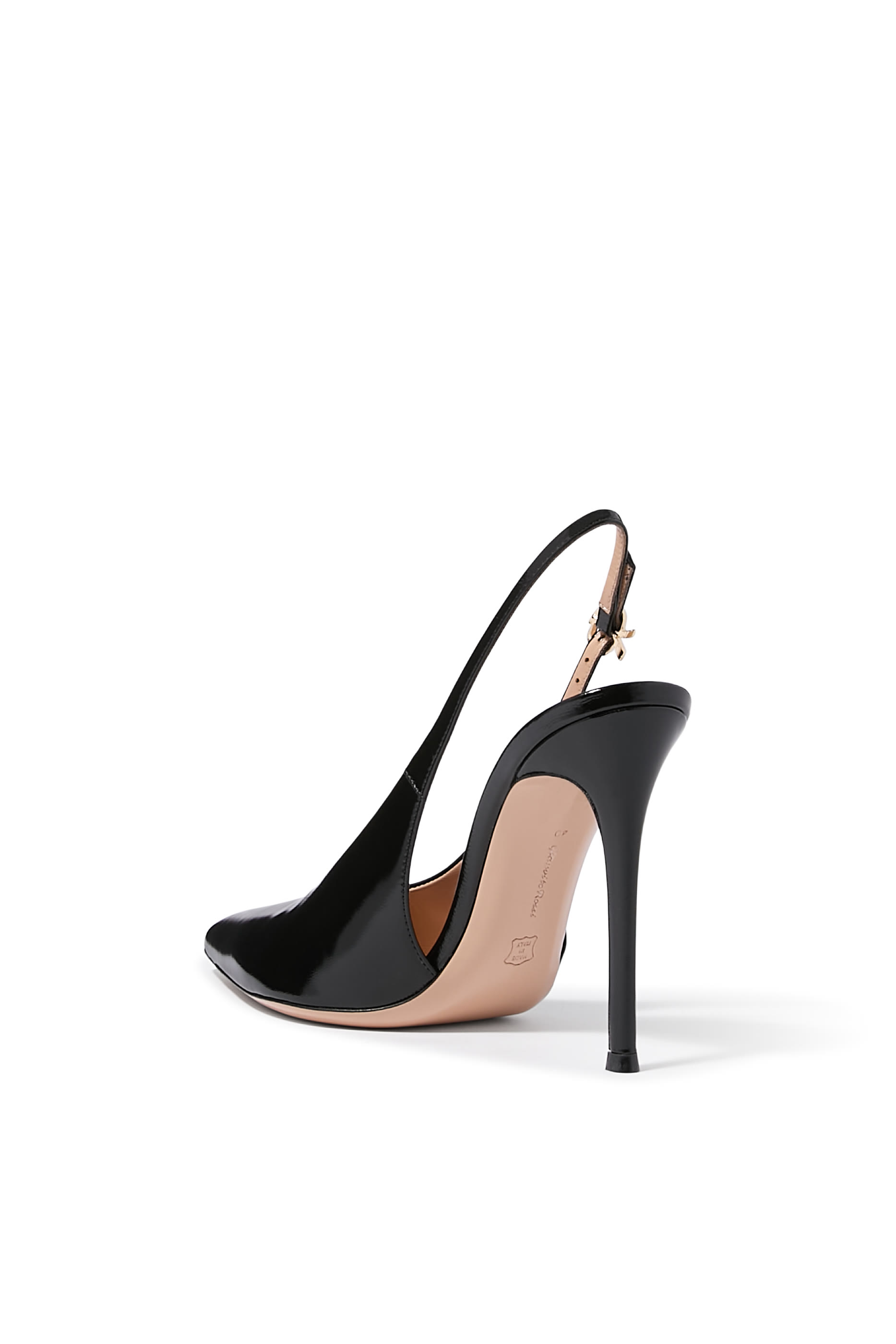  Robbie Patent Leather 105 Slingback Pumps