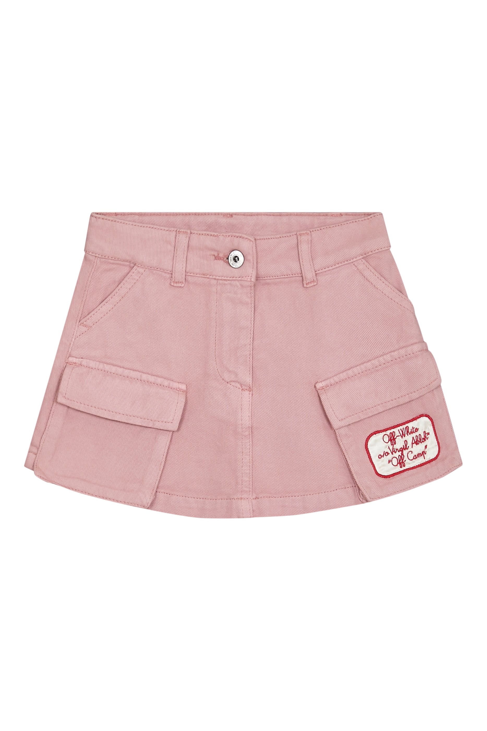 Kids Satin Patch Cargo Skirt
