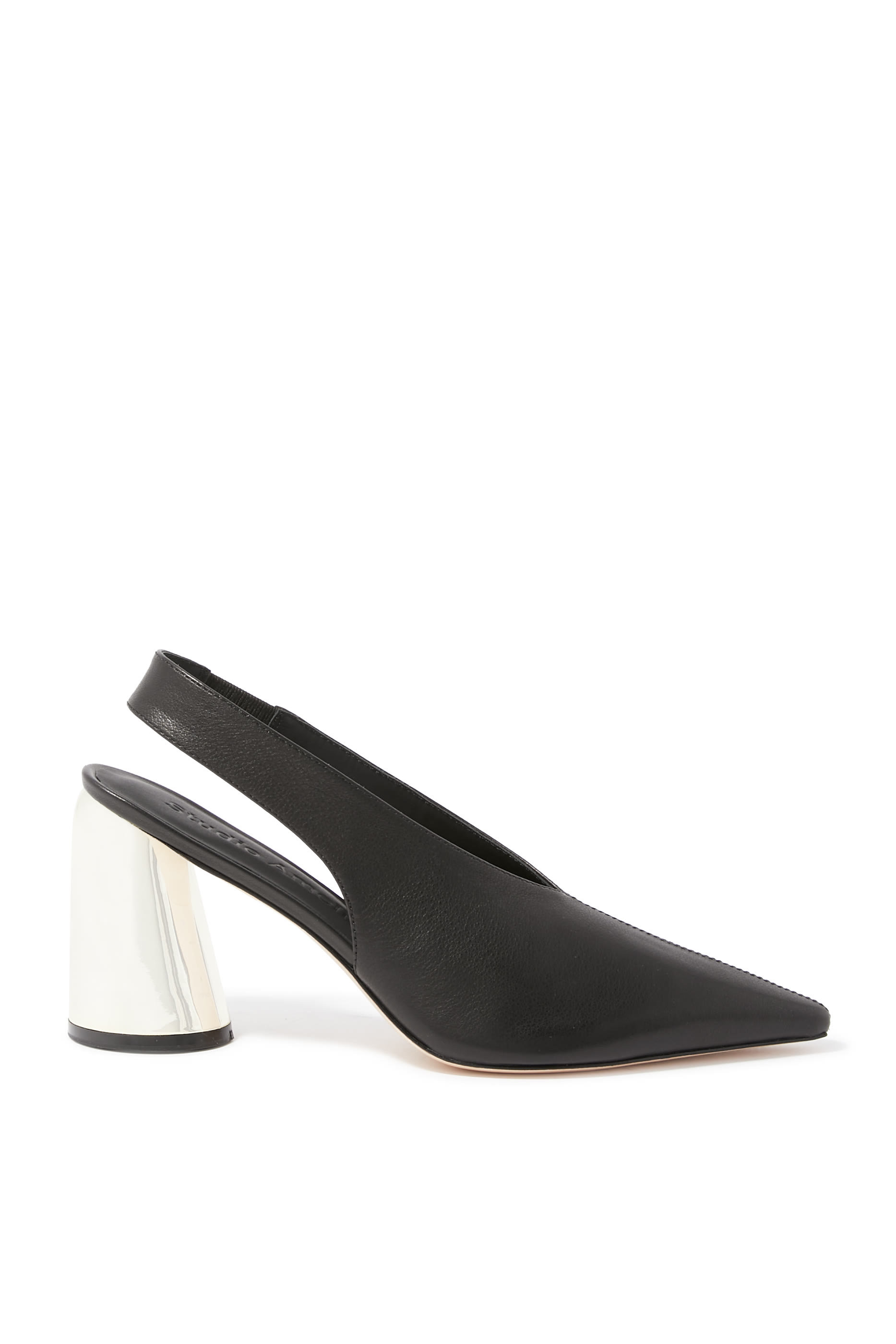 Toro 90 Block Heel Slingback Pumps