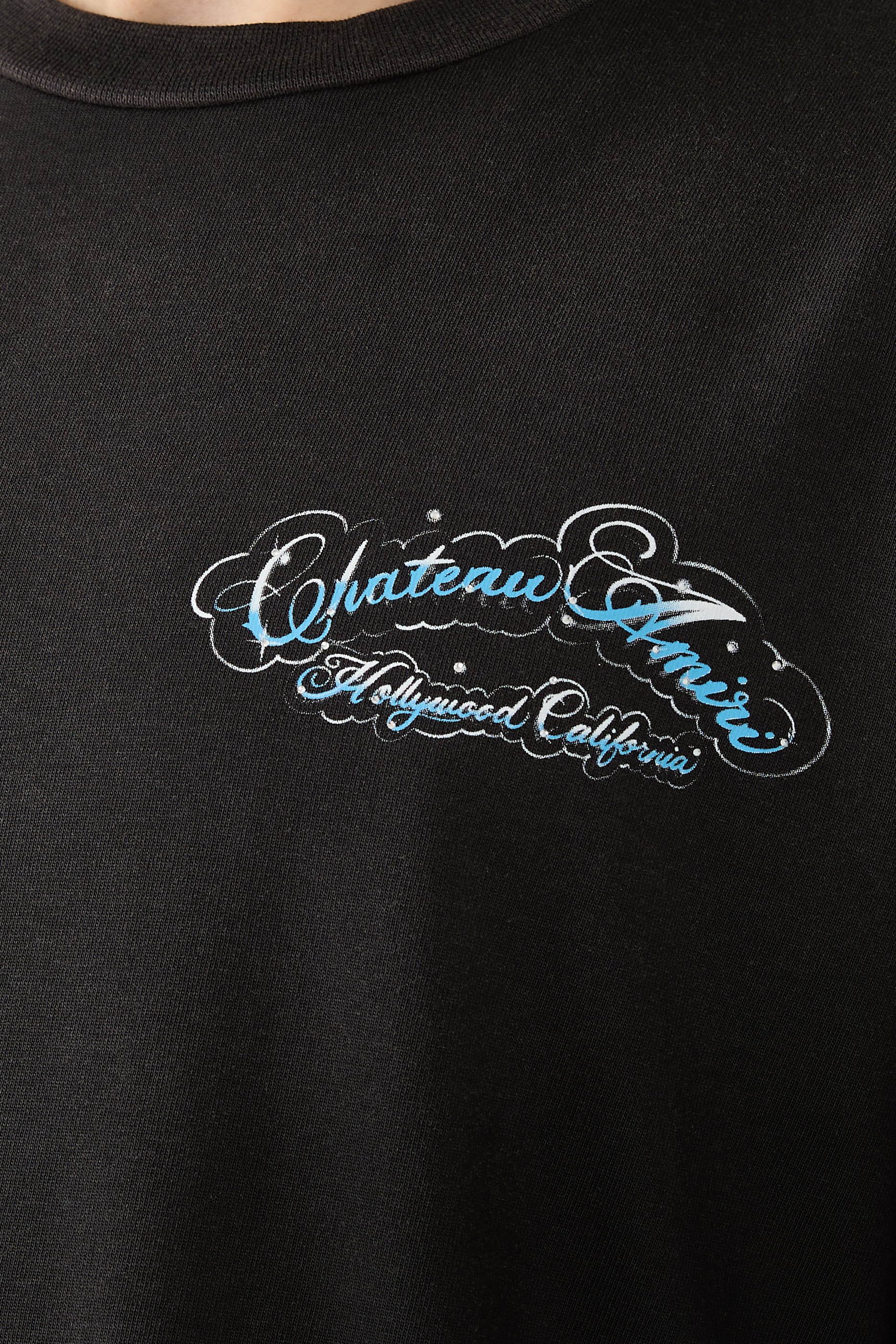 Crystal Chateau Script Oversized Tee