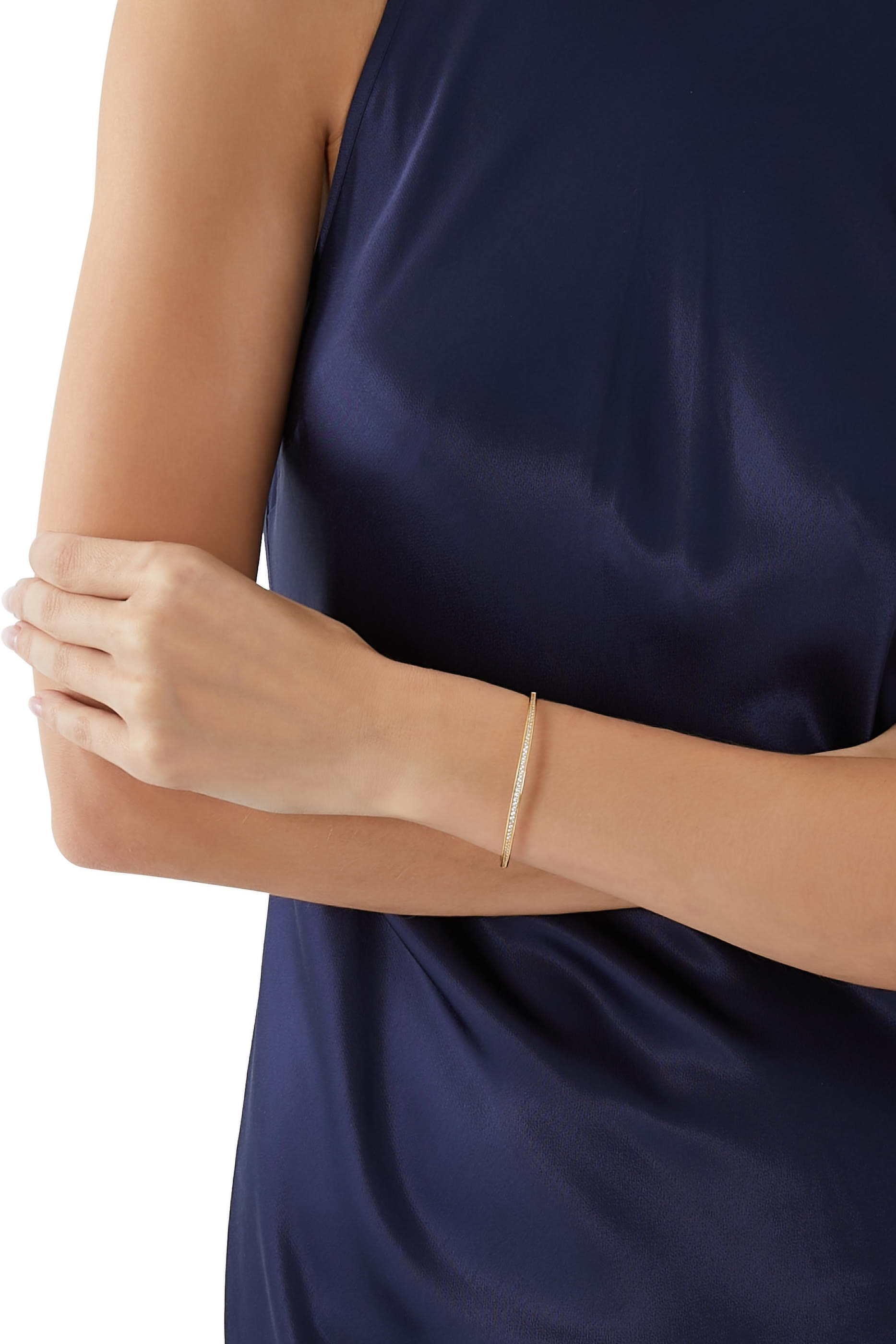 Aura Bracelet Cuff, 14k Gold Plated Brass