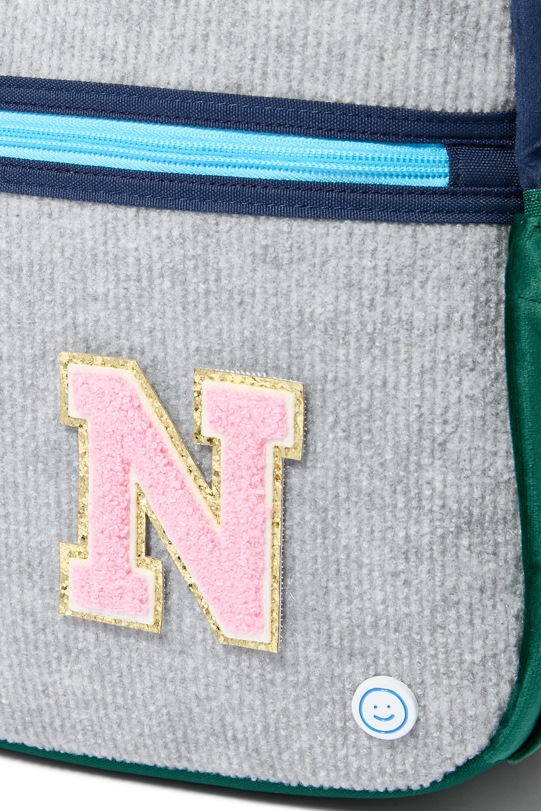 Kids 3&rdquo; Chenille Sparkle N Letter Patch