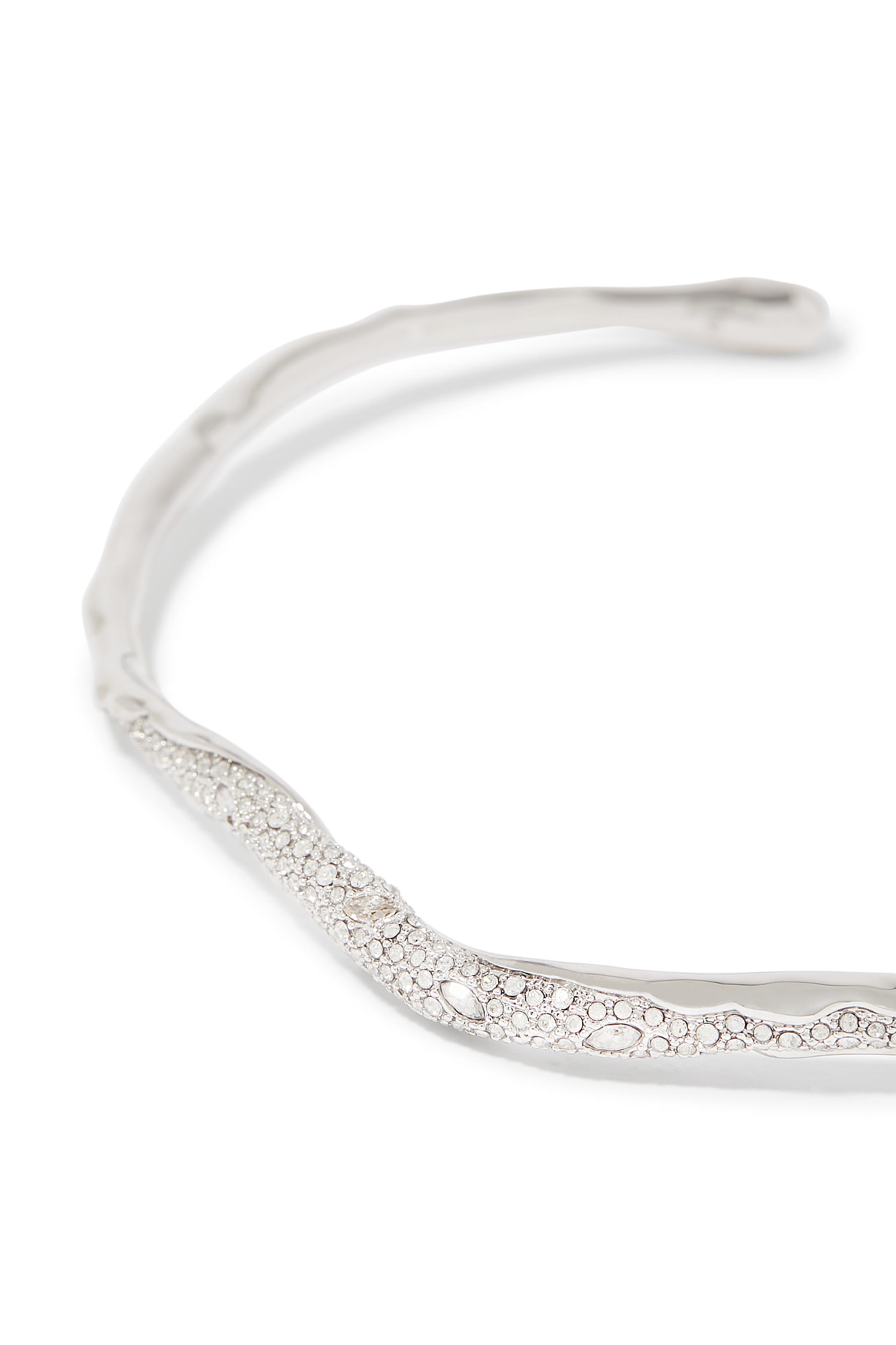 Solanales Crystal Skinny Collar Necklace